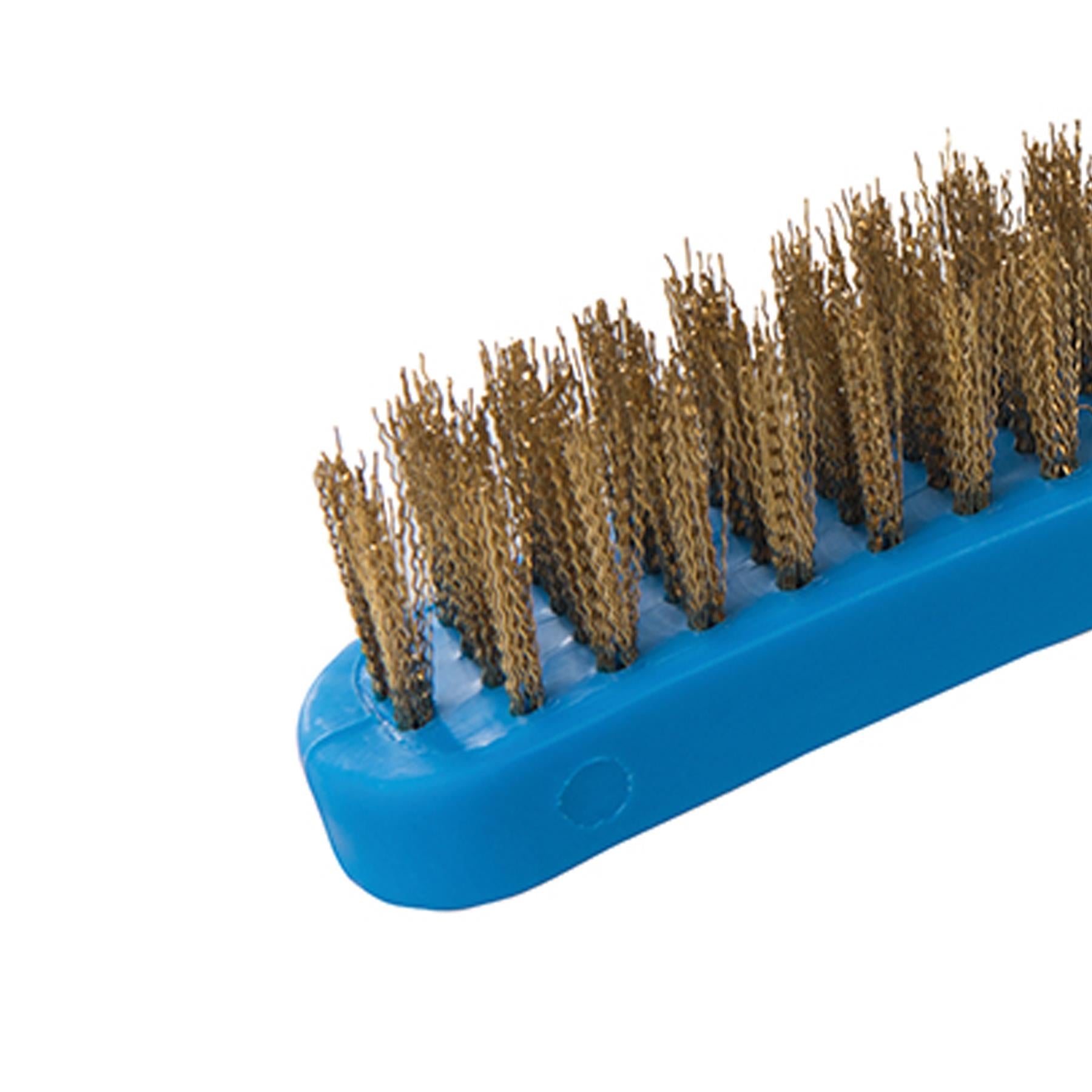 Brassed Wire Brush Plastic 4 Row Bristle Length 25mm Length 280mm New