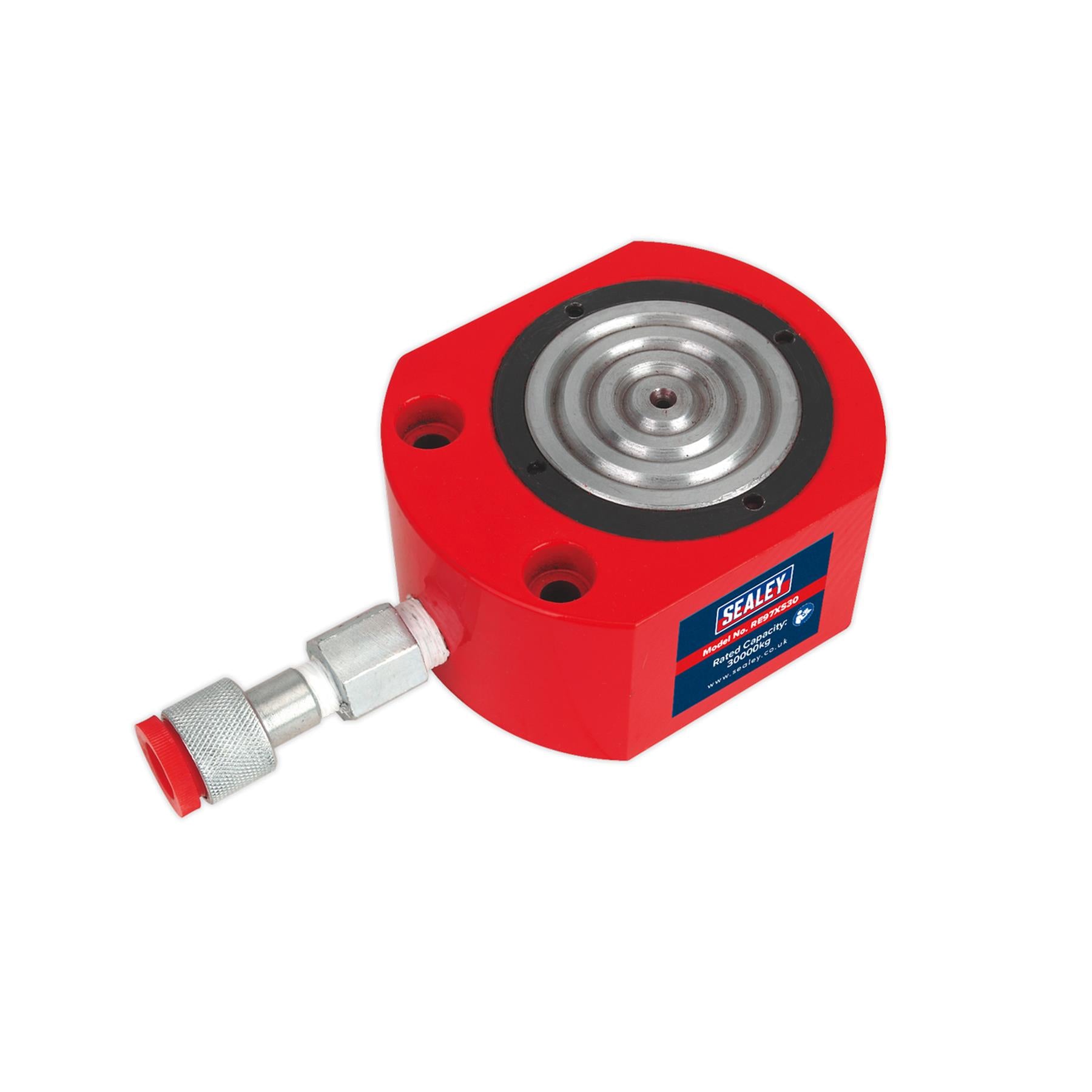 Sealey Push Ram - Short 30tonne Chromed Ram With Polyurethane Seals