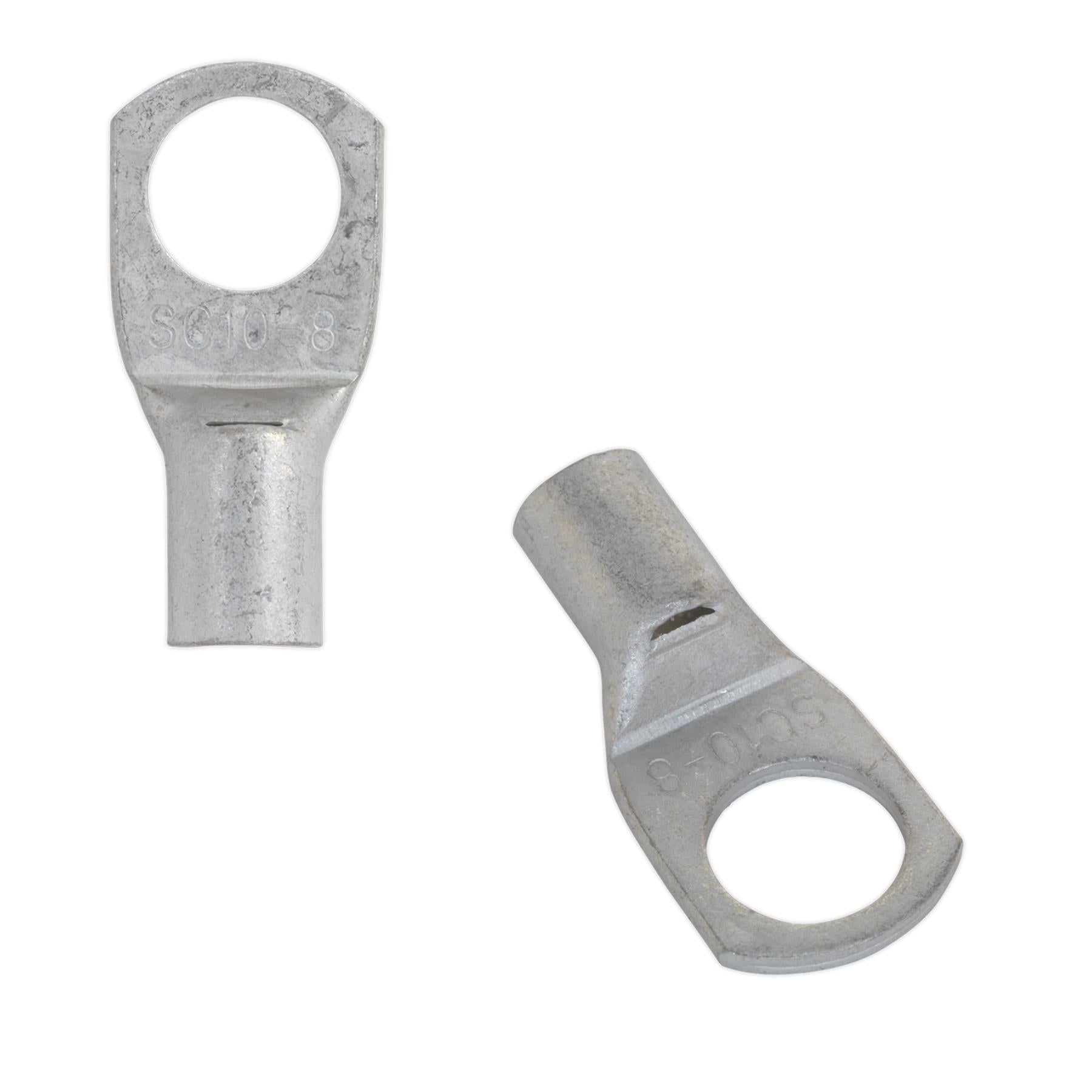 Sealey Copper Lug Terminal 16mm² x 8mm Pack of 10