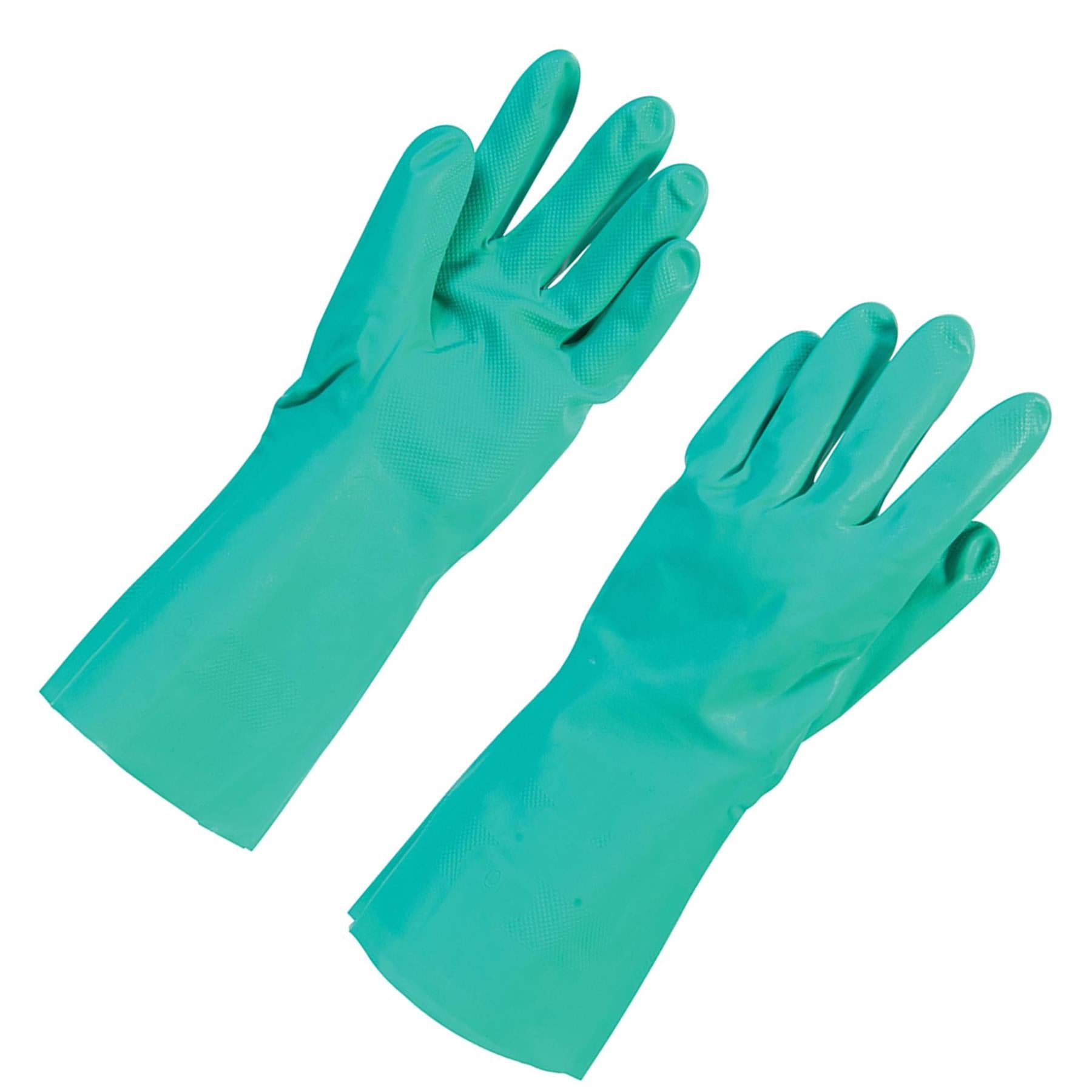 20 X Nitrile Gauntlets Quality Heavy Duty Construction Microorganism Protection