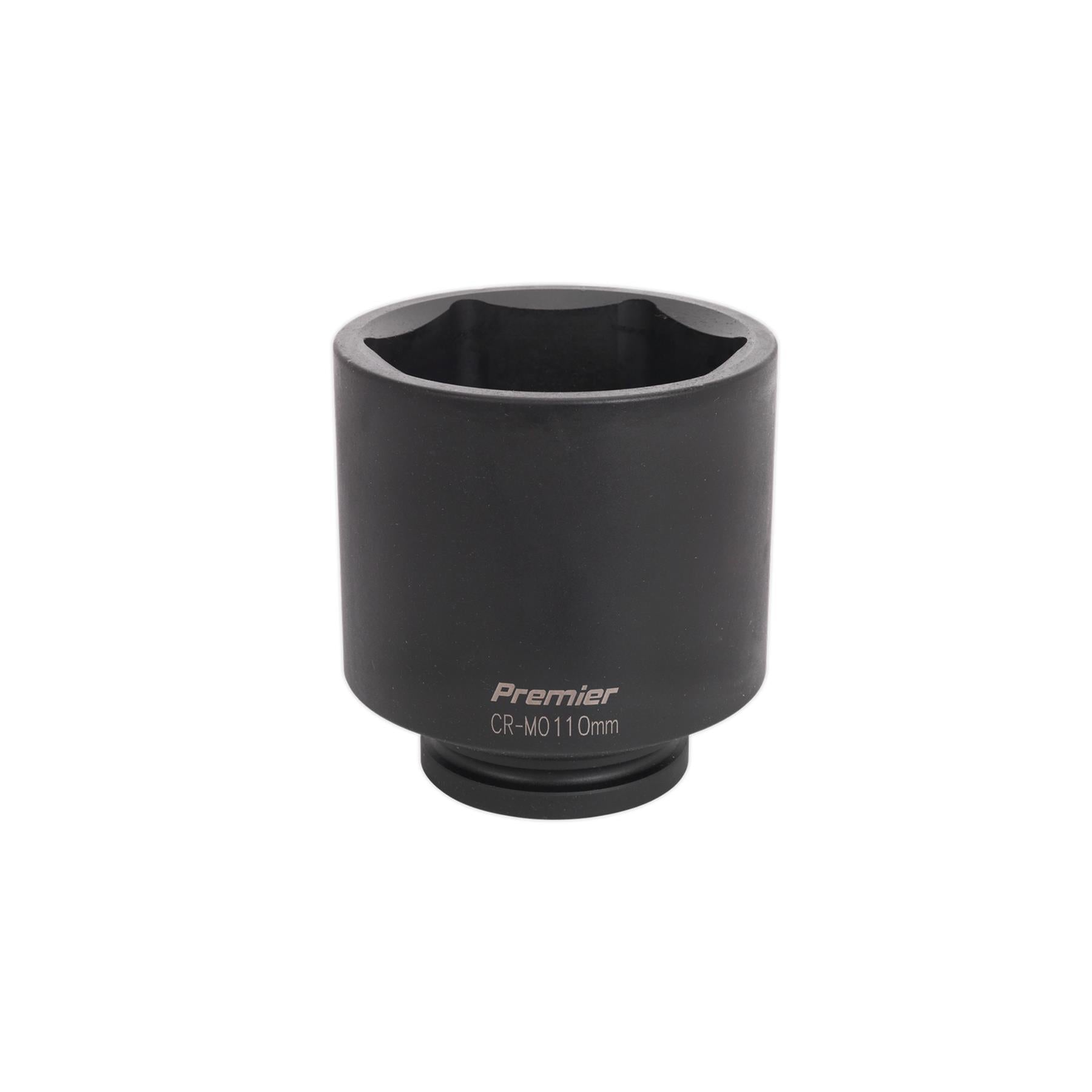 Sealey Impact Socket 110mm Deep 1"Sq Drive Chrome Molybdenum Lifetime Guarantee