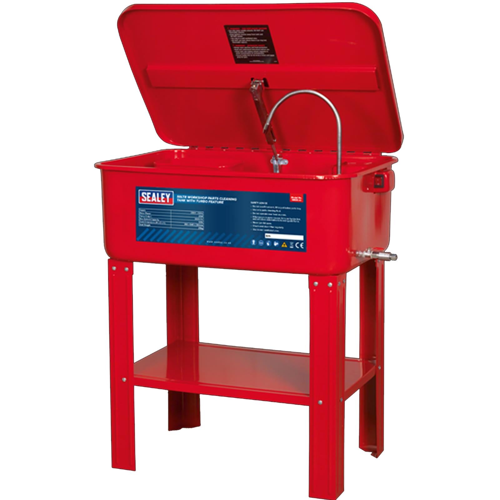 Sealey SM20 Heavy Duty Parts Cleaning Tank Washer with Turbo Feature 230V