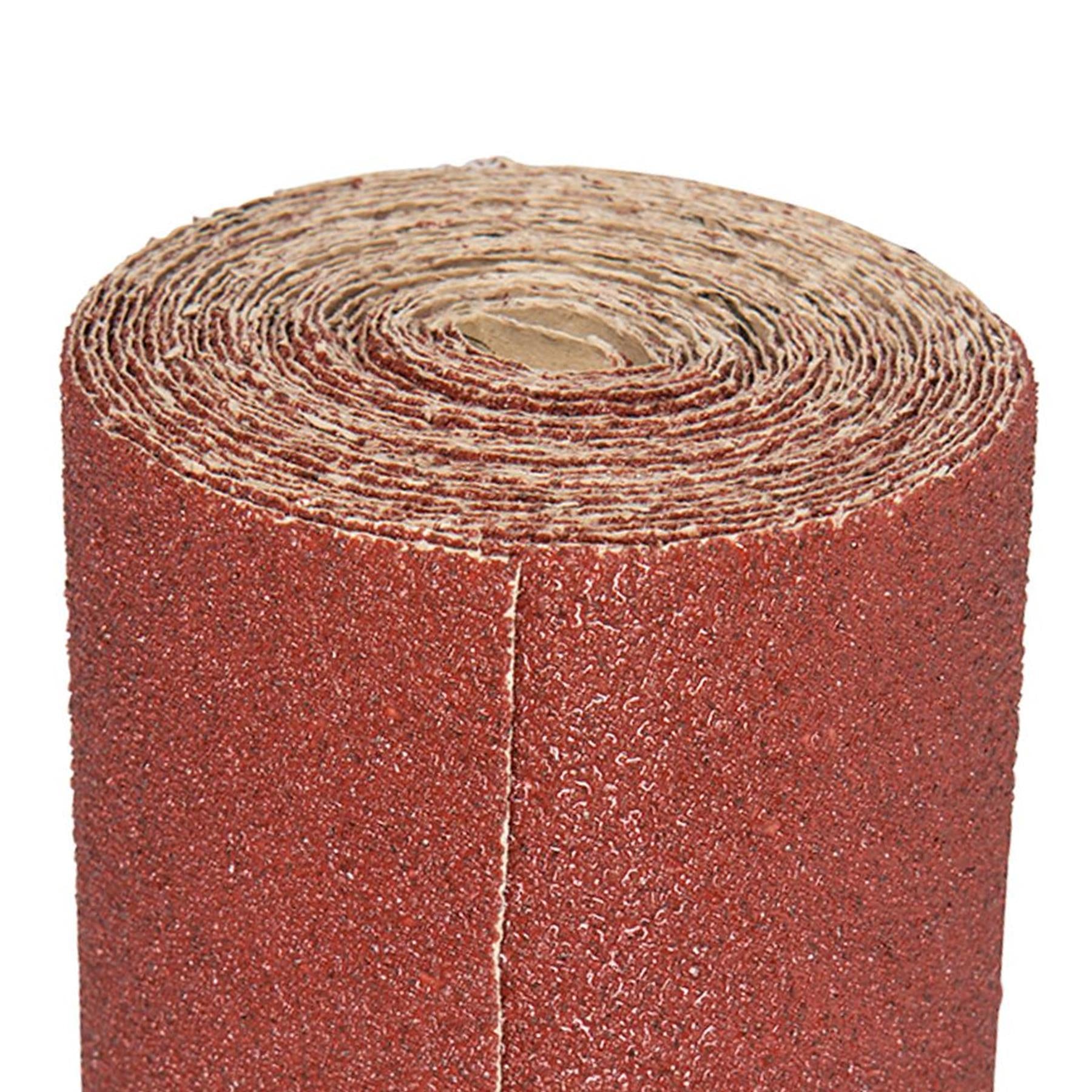 5m RED ALUMINIUM OXIDE SANDING ROLL GRIT 80 SANDPAPER SAND WOODWORK