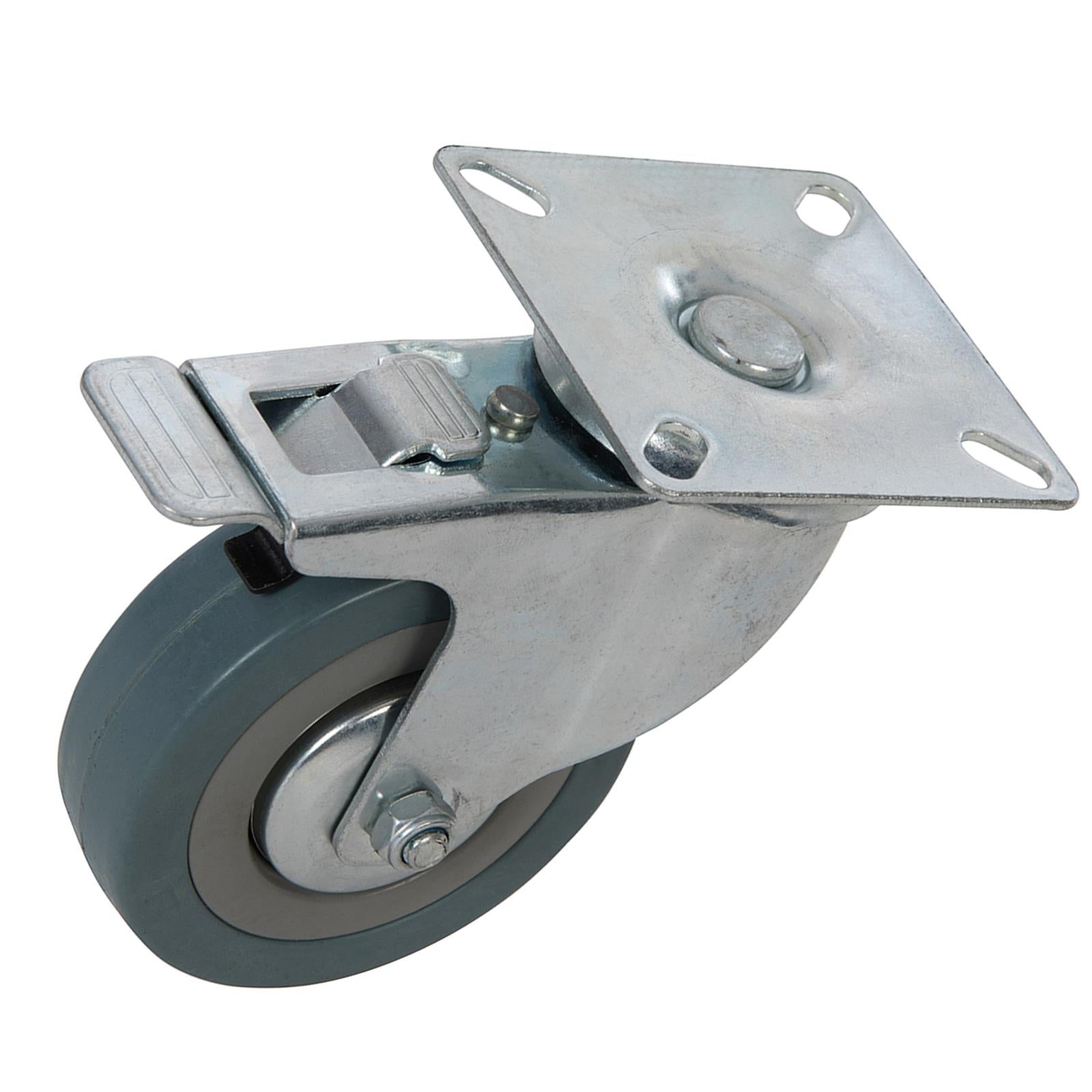 Heavy Duty Swivel Rubber Castor Caster Wheels Cart Wheel 75mm 6 PC