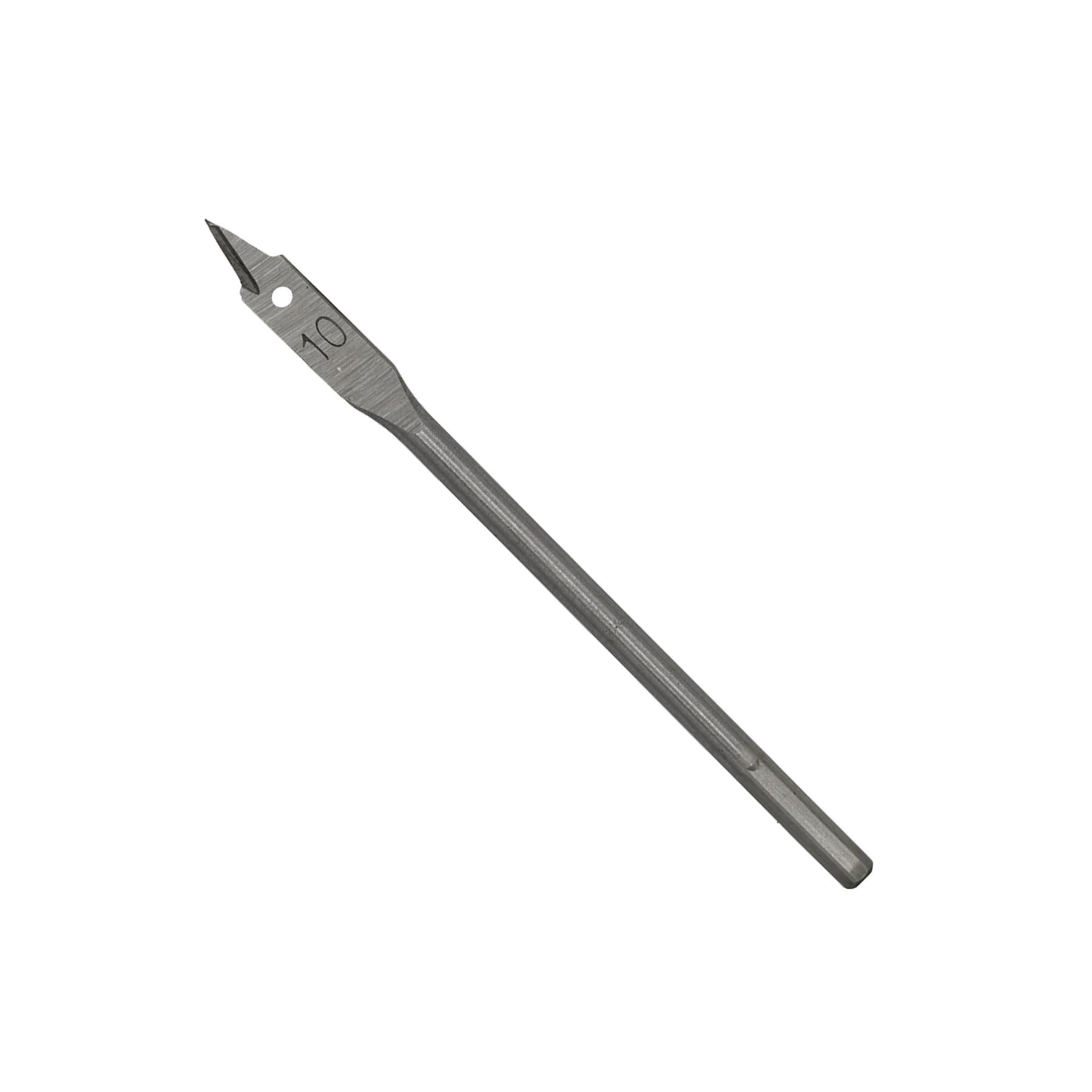 Sealey Flat Wood Bit Ø10mm x 152mm- Hex Shank Fully Hardened