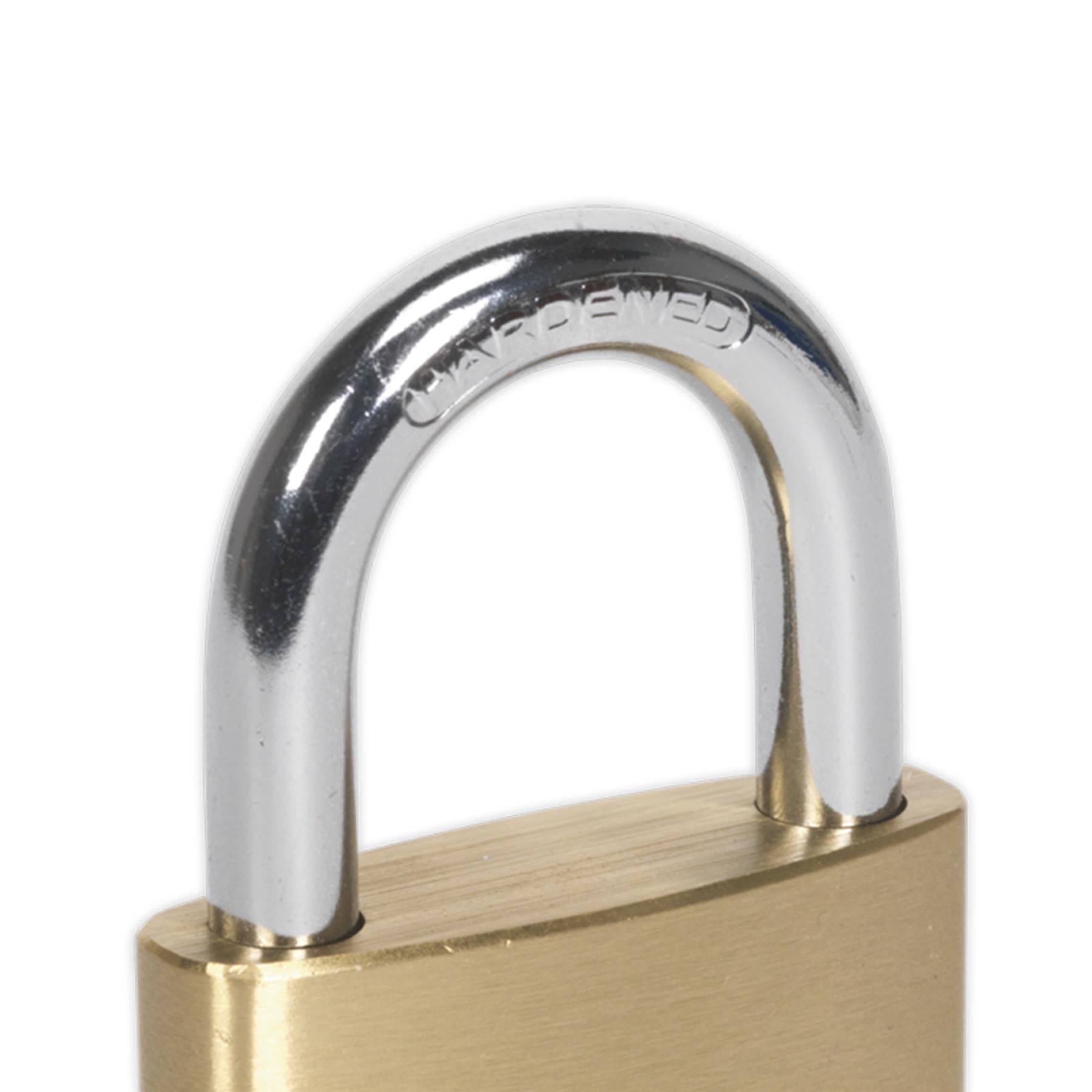 Sealey Brass Body Padlock 50mm