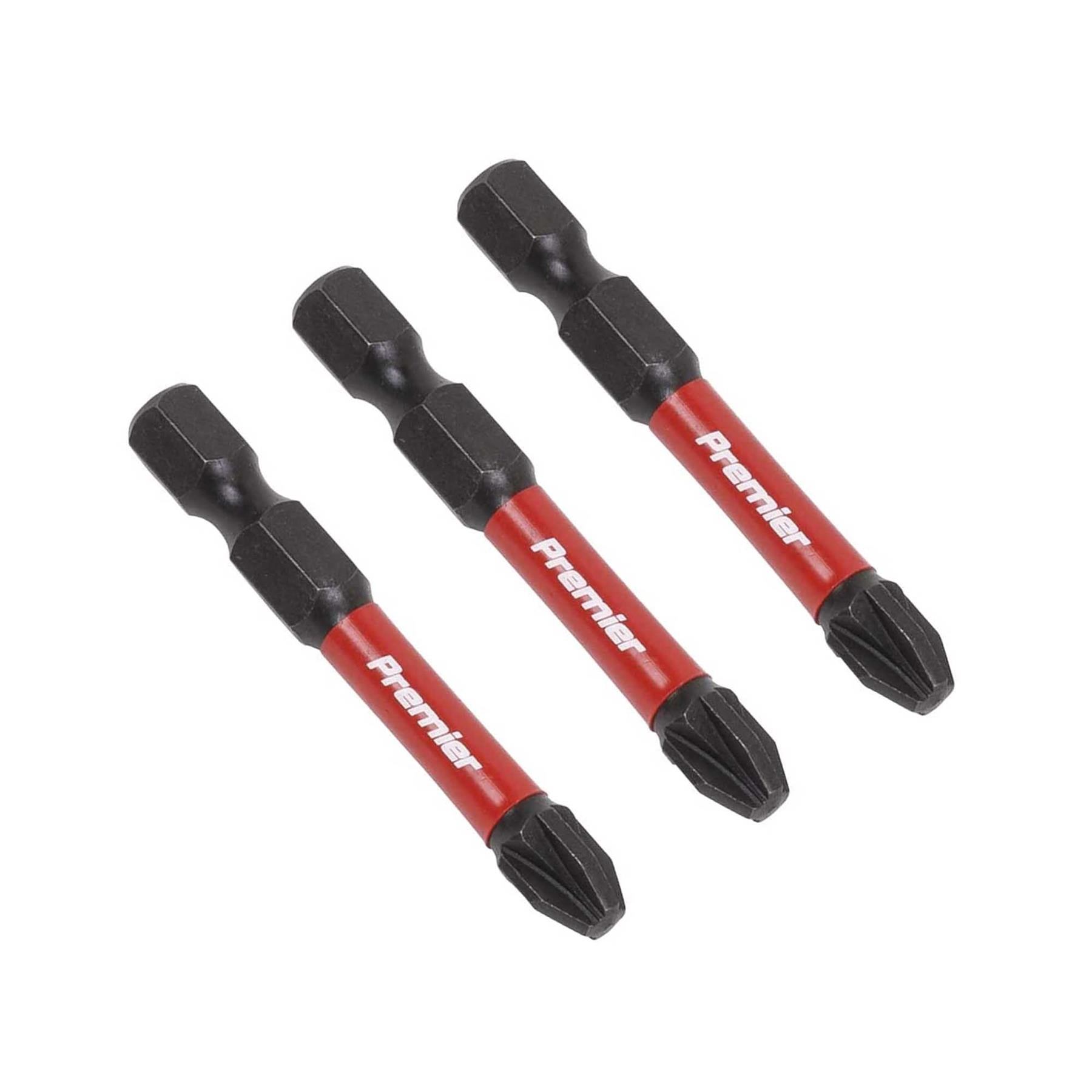 Pozi #3 Impact Power Tool Bits 50mm - 3pc