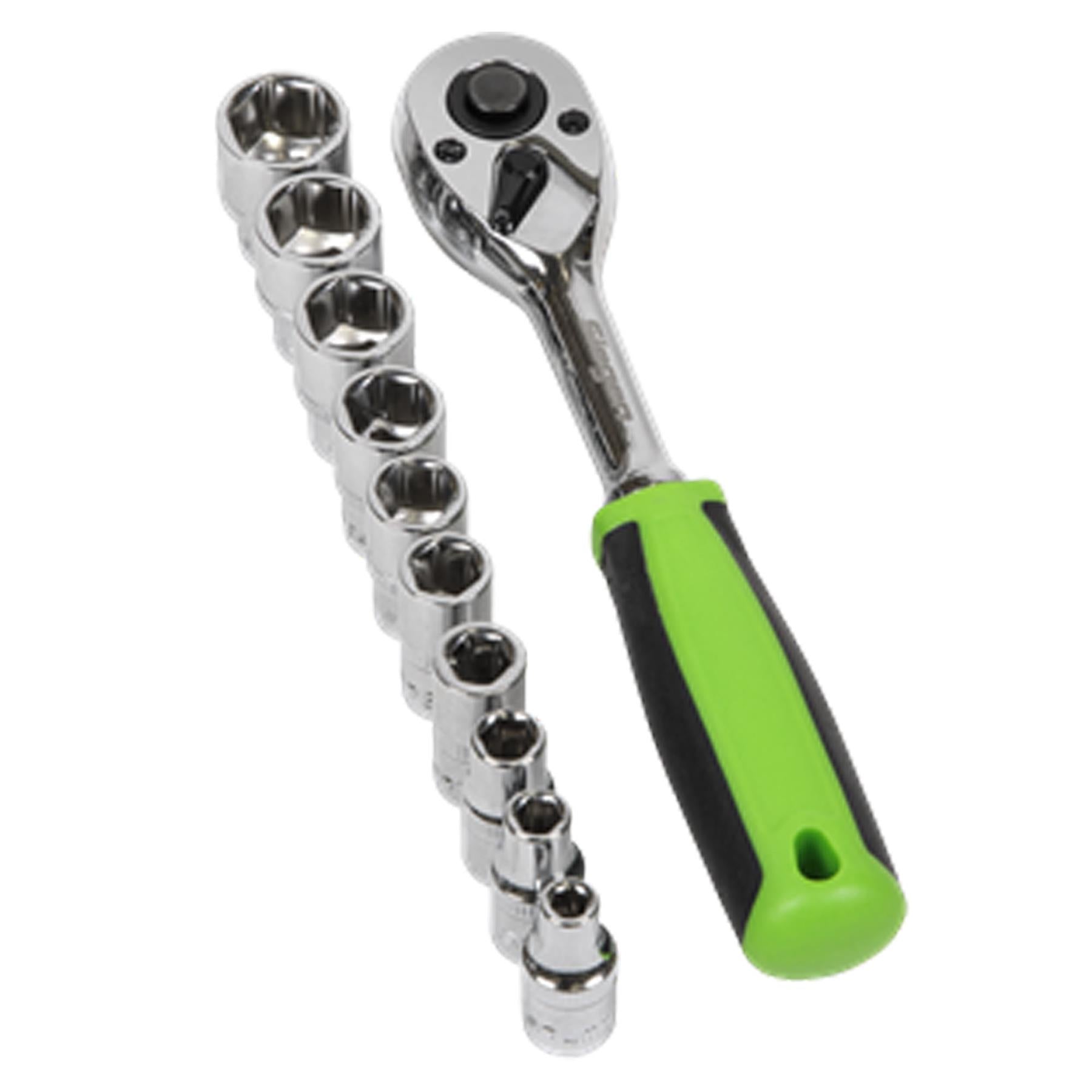 Sealey Socket Set 12pc 1/4"Sq Drive WallDrive� Metric