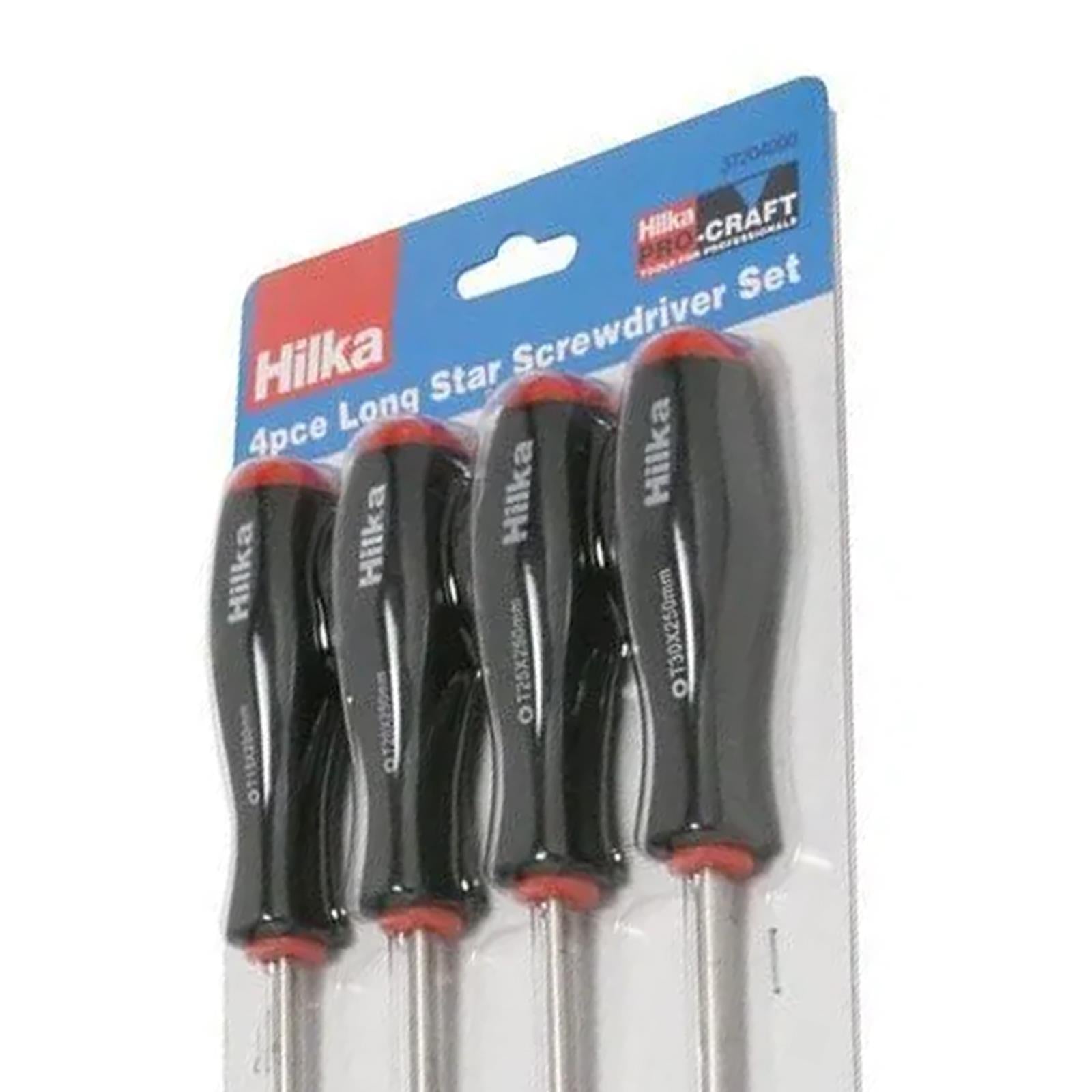 Torx Star Screwdriver Set Extra long 250mm T15 T20 T25 T30 Torx Screwdrivers