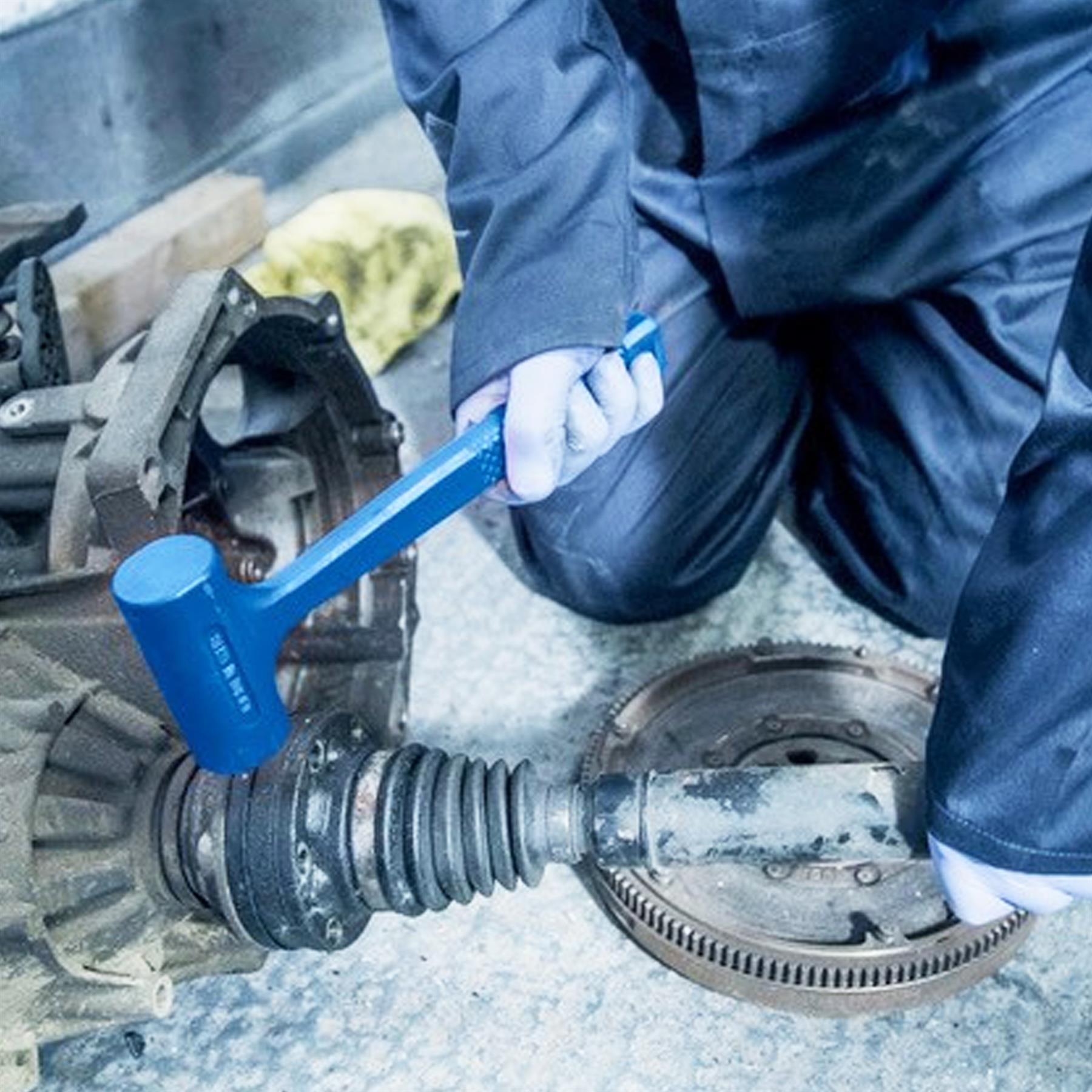 BlueSpot Dead Blow Hammer Rubber Head Mallet Garage Mechanics 720g 1.58LB