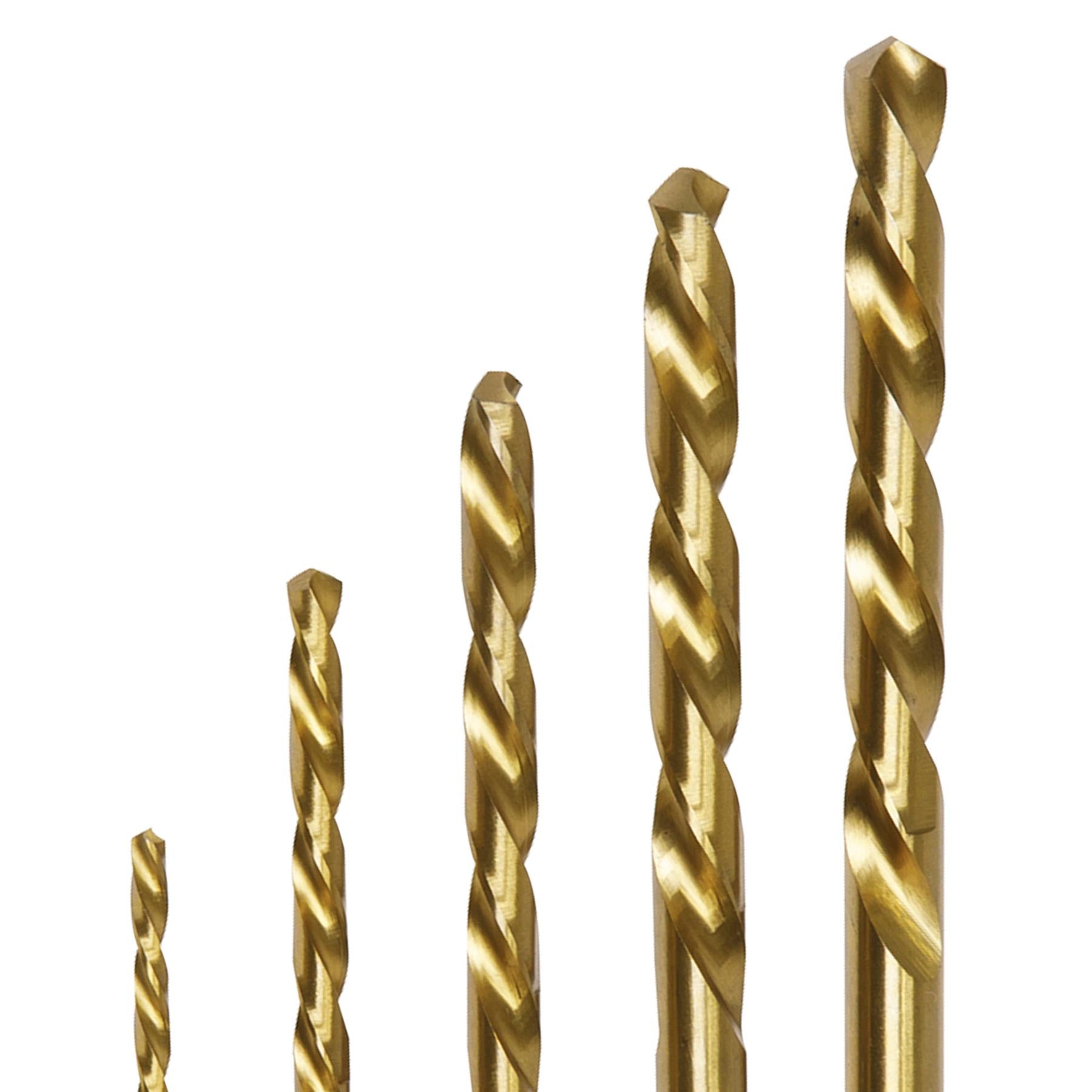 Sealey 5 Piece Left-Hand Spiral Drill Bit Set Stud Extraction
