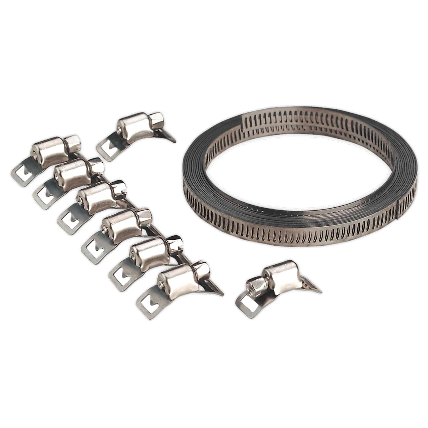 Sealey Hose Clip Set Self-Build 8mm Band Width