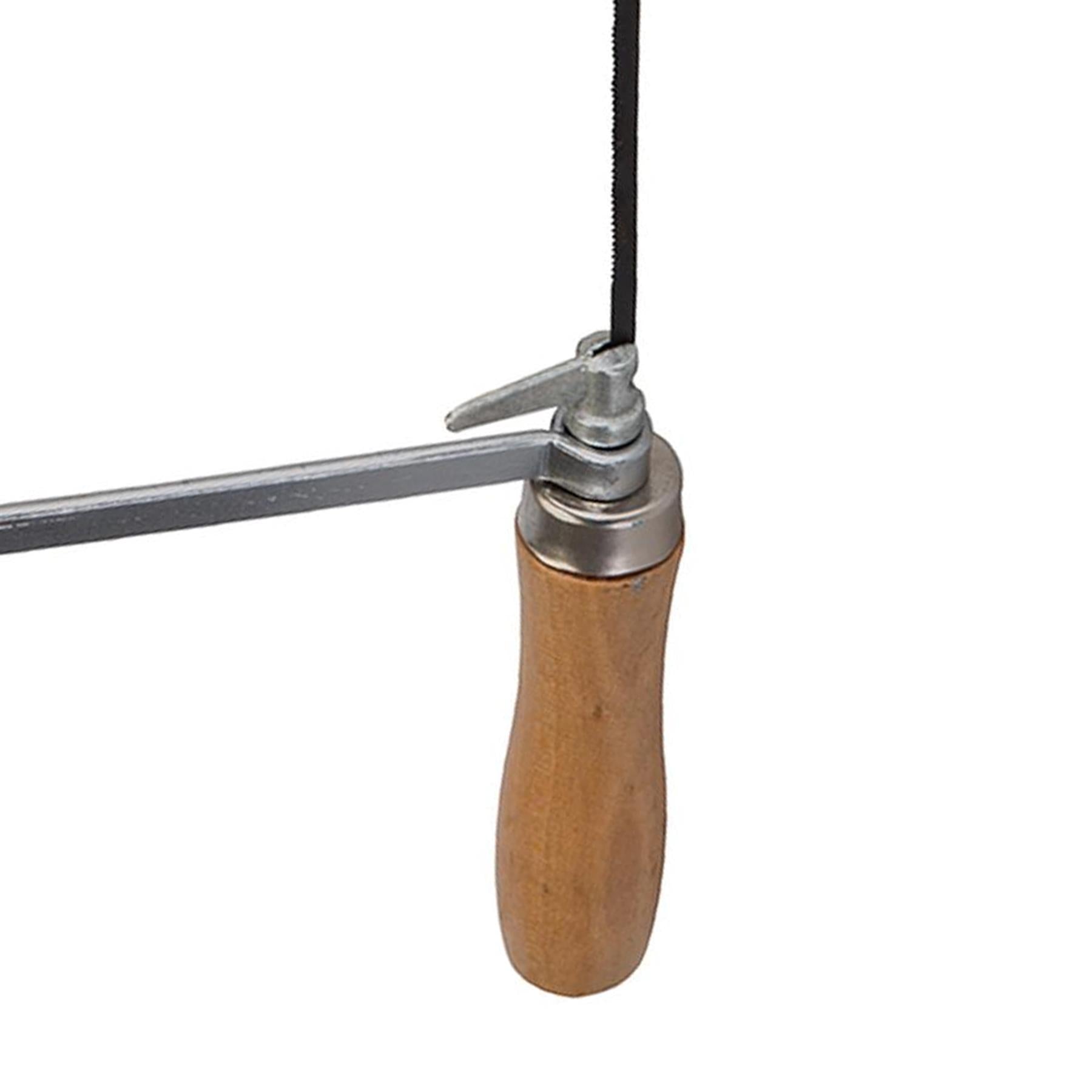 Coping Saw & 5 Blades - 170mm 360° Blade Angle Adjust Cutting Circles Curves
