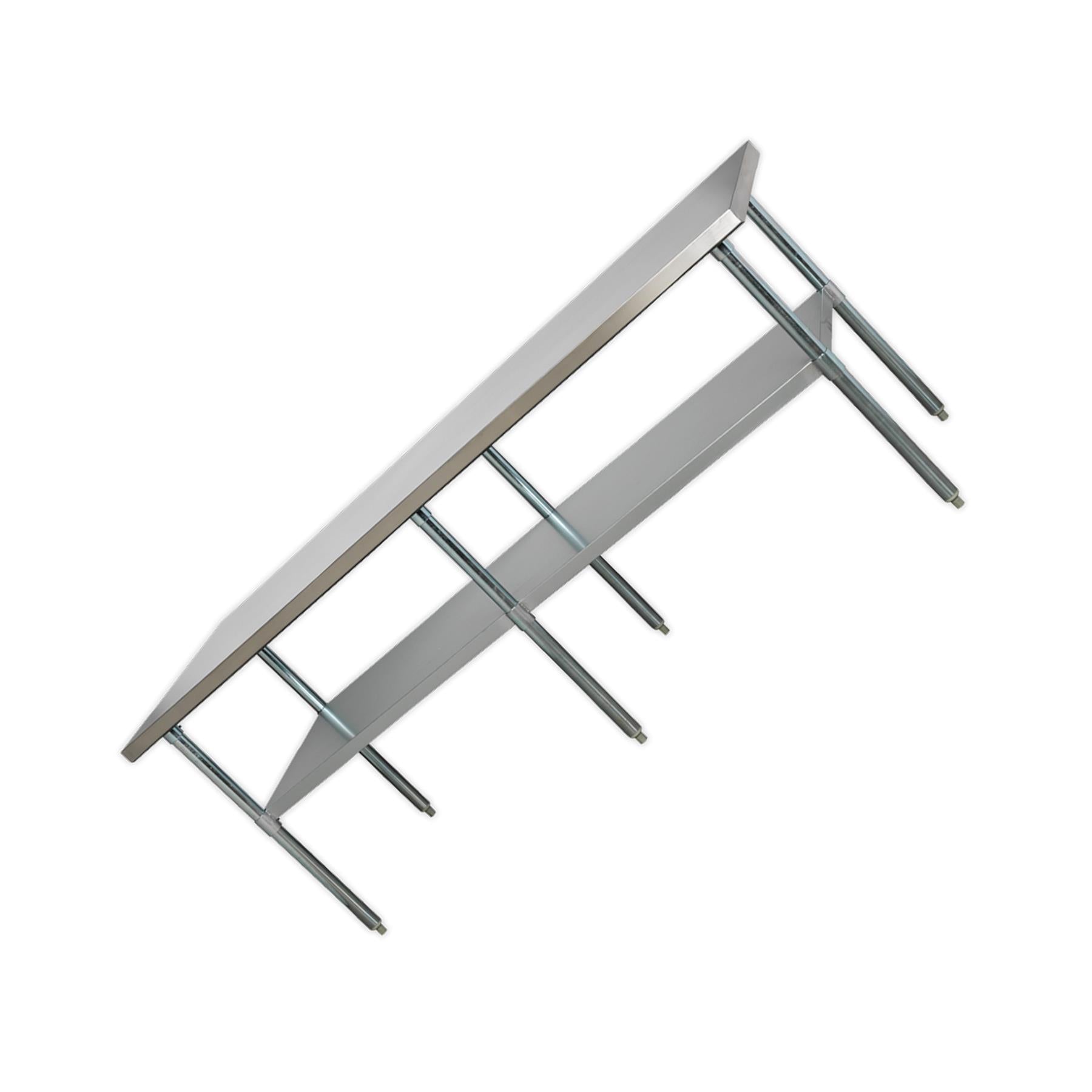 Sealey Stainless Steel Workbench 2.1m Storage Space Adjustable Feet
