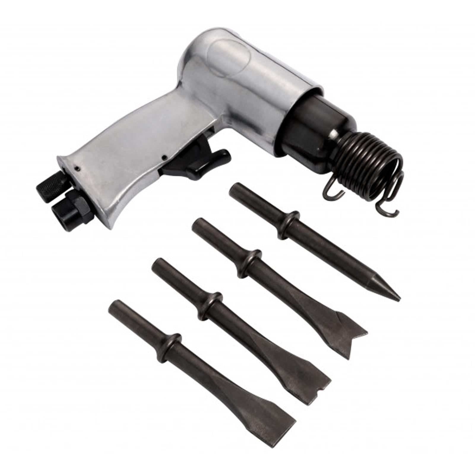 BlueSpot 150mm Heavy Duty Air Hammer Drill & Chisel Set + 4 Chisels 1/4" BSP Punch Cutter