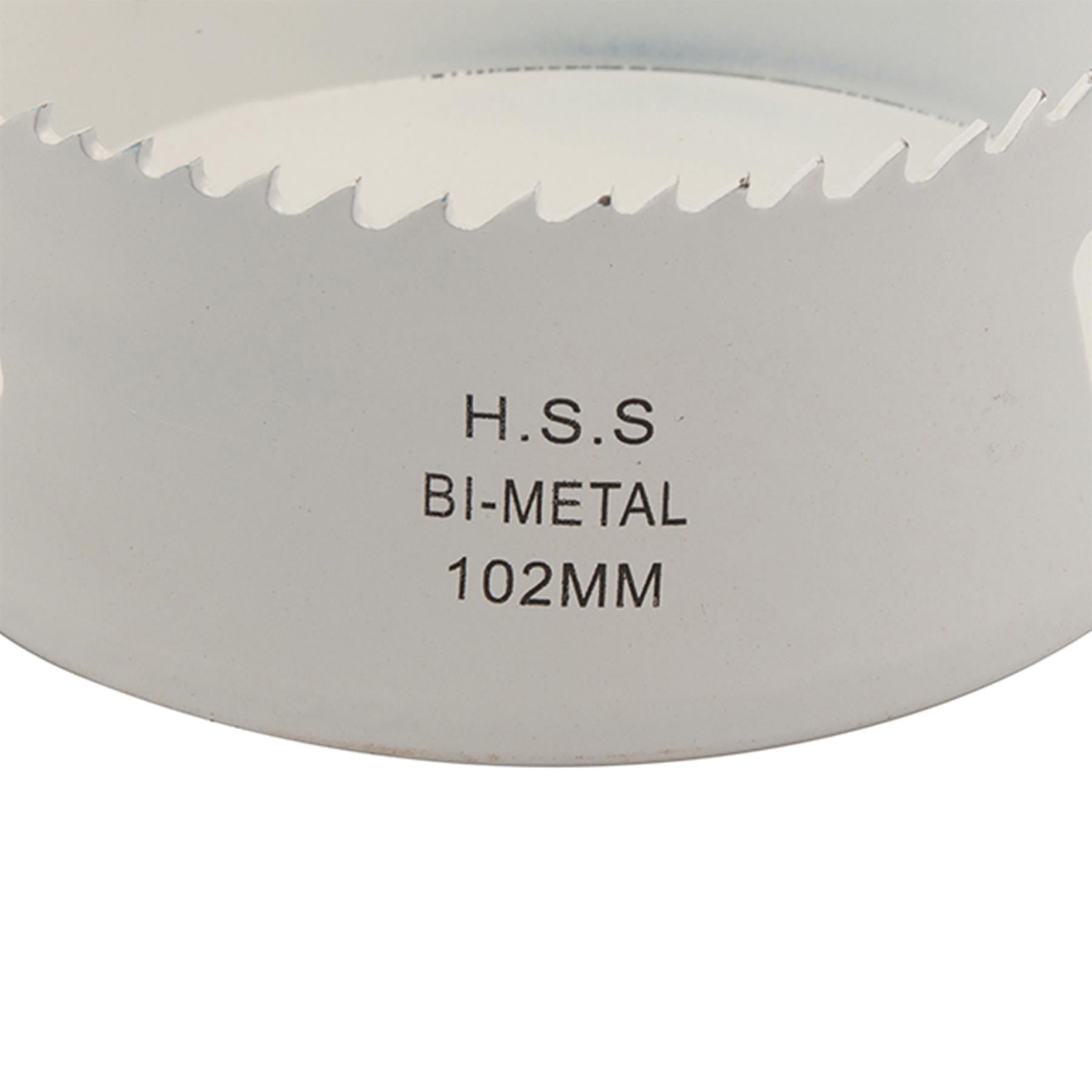 Heavy Duty Bi-Metal Holesaw 102mm Variable Pitch Steel Wood Metal Pvc Fast Clean