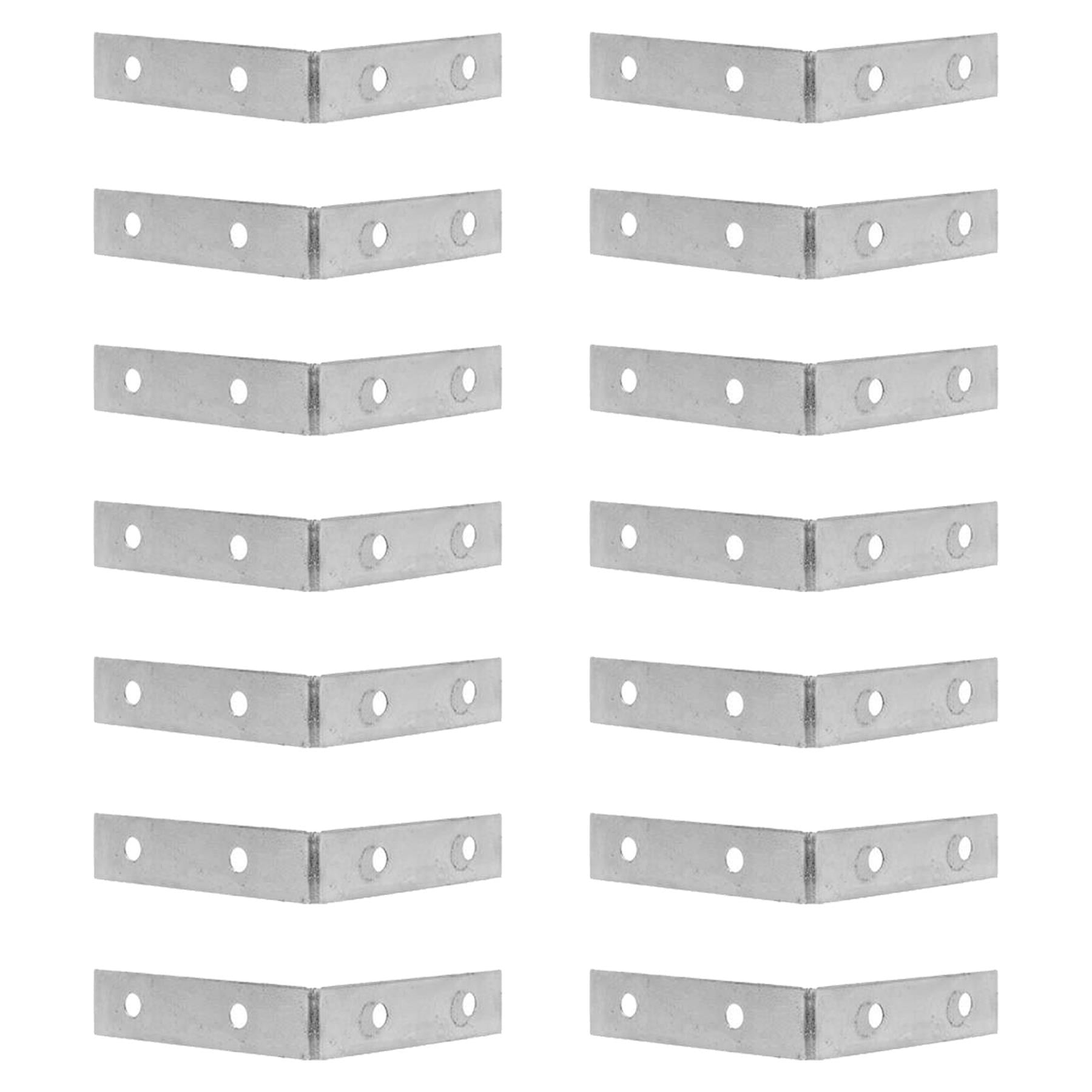 Corner Brace Brackets 90 degree 25 x 1.6 x 16mm Corner Joint Connector 50PC