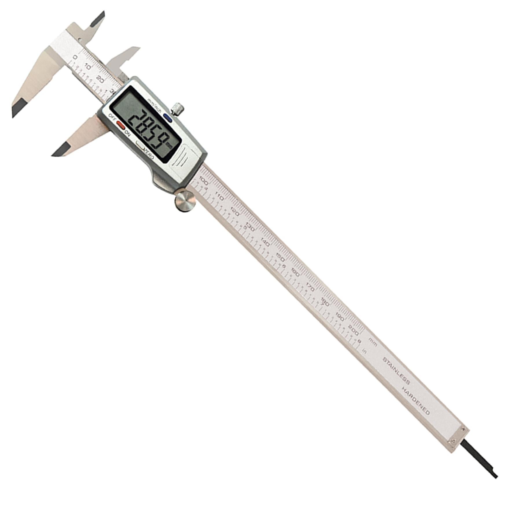 Digital Vernier Caliper Micrometer Expert Electronic LCD Display Tool 6in 200mm
