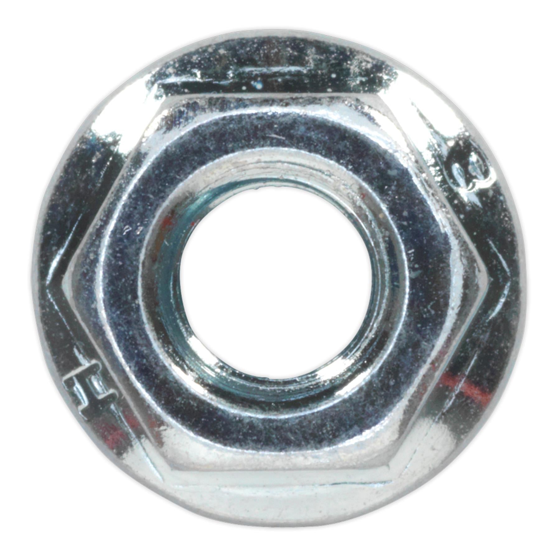 Sealey Flange Nut Serrated M6 Zinc Pack of 100