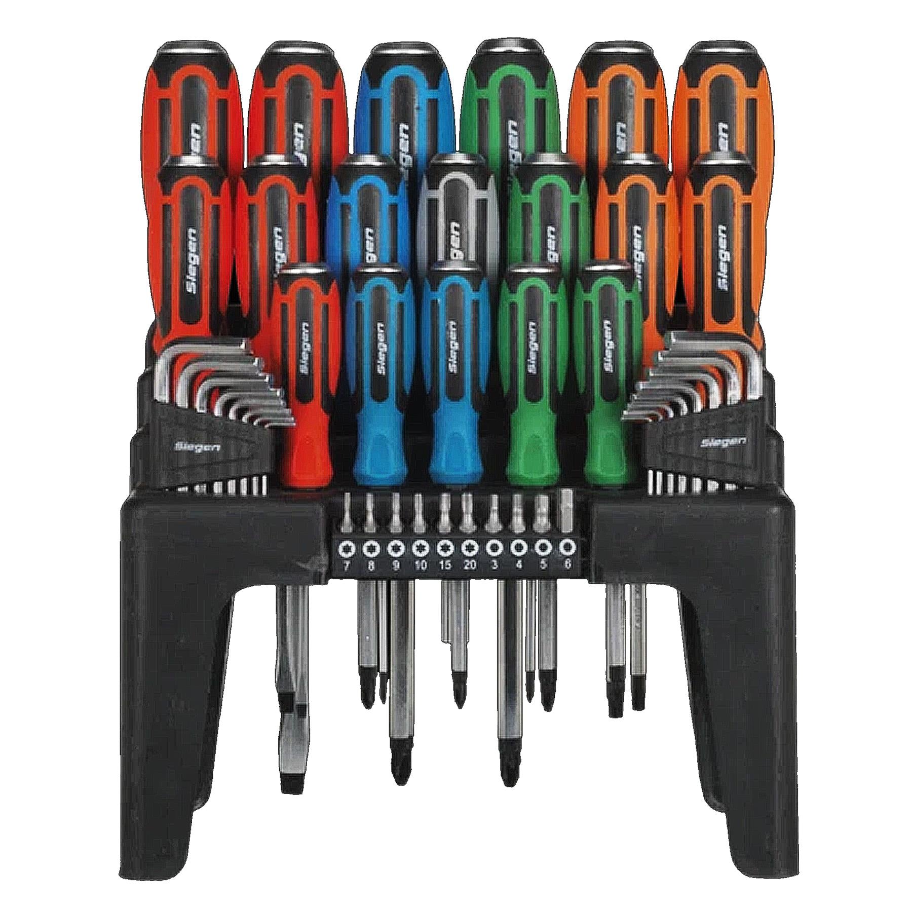 Sealey Hammer-Thru Screwdriver, Hex Key & Bit Set 44pc