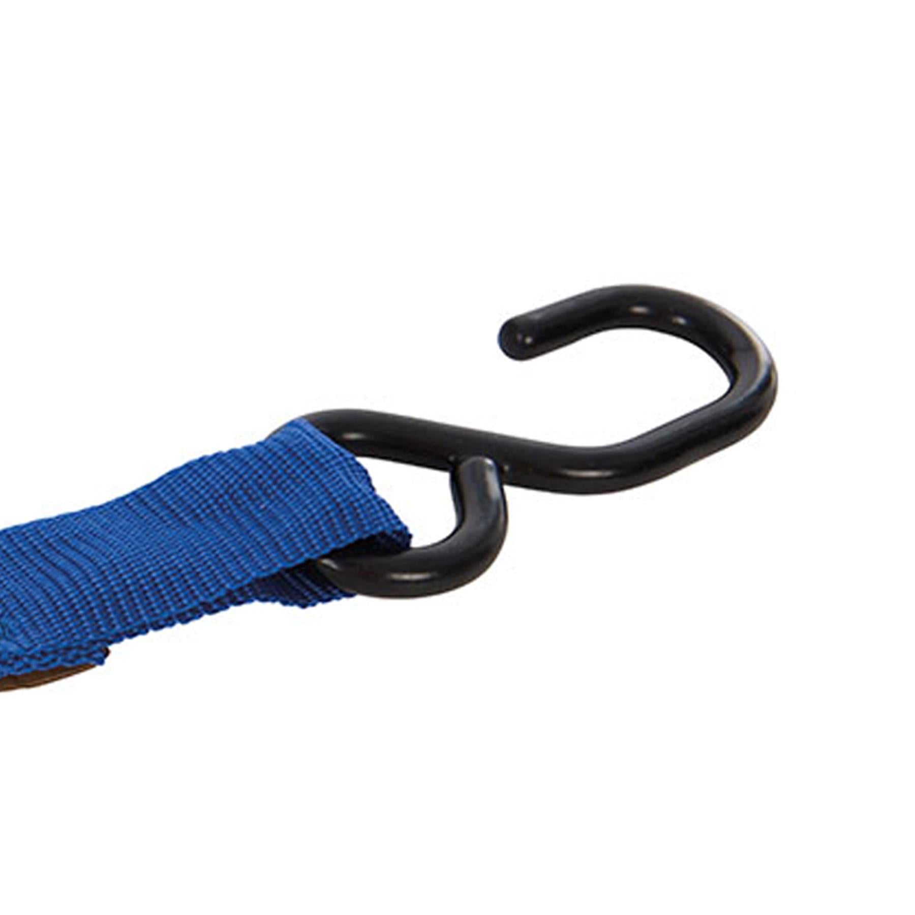 Ratchet Tie Down Strap S-Hook 4.5M X 25mm Rated 150Kg Capacity 375Kg