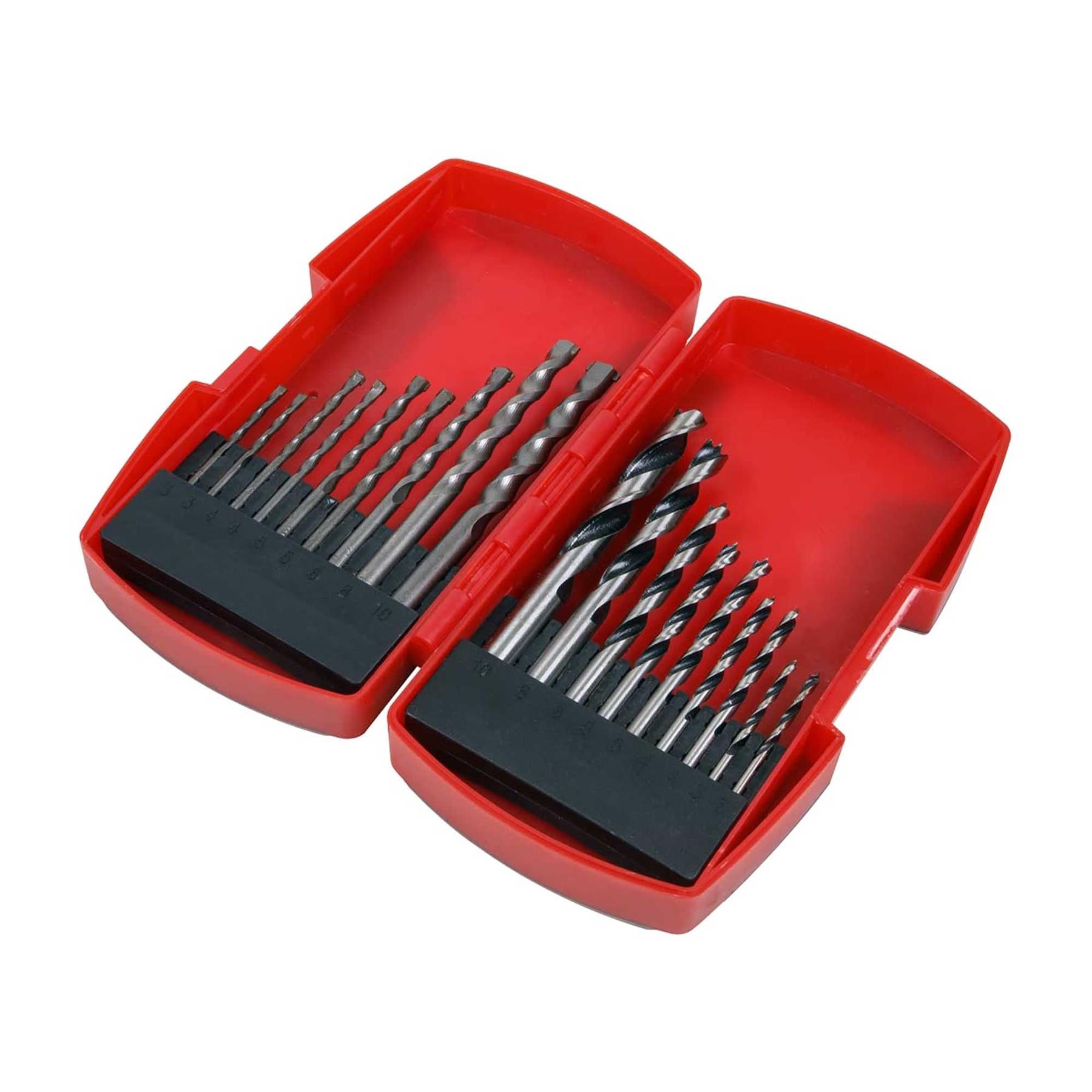 Sealey Wood/Masonry Drill Bit Set 18pc
