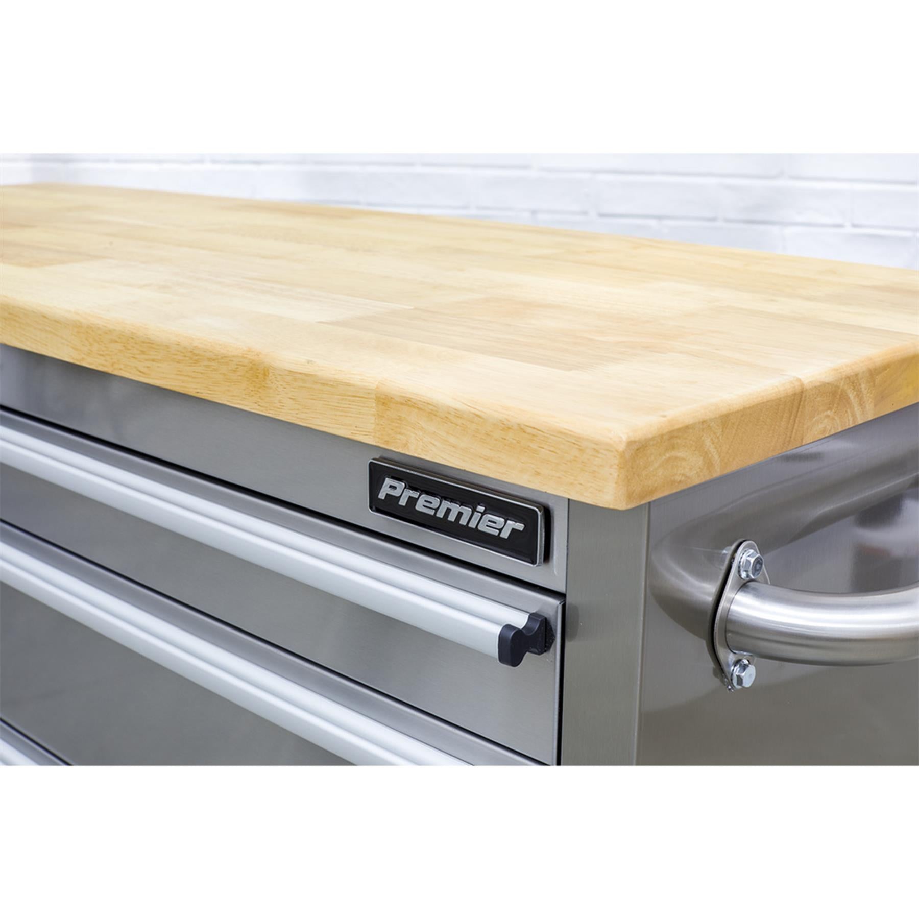 Sealey Mobile Stainless Steel Tool Cabinet 4 Drawer Grey. AP4804SS