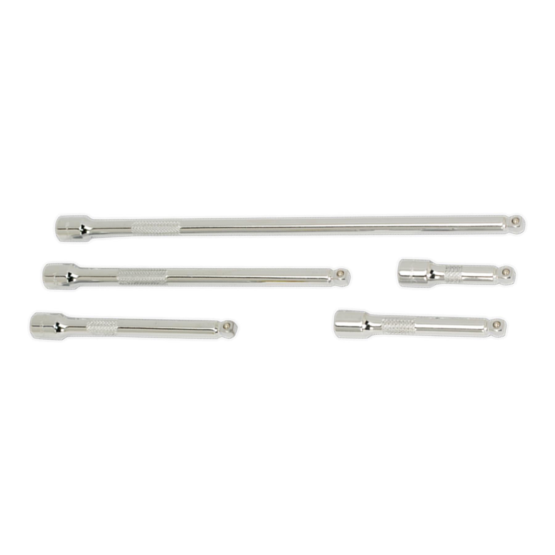 Wobble Extension Bar Set 5pc 1/4"Sq Drive. AK766 Sealey
