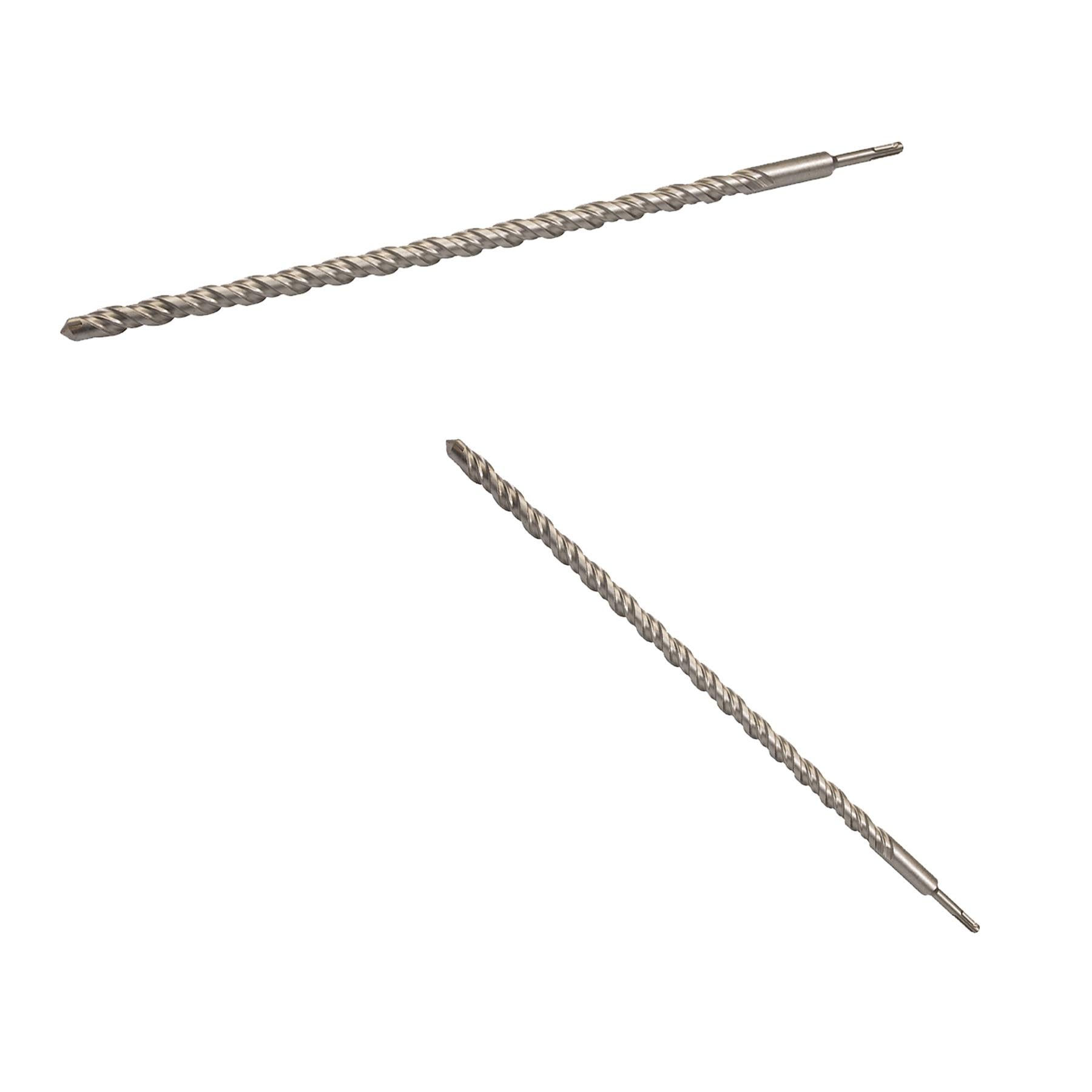 5 x SDS+ PLUS MASONRY DRILL BIT 24 x 600mm, TUNGSTEN CARBIDE TIP, FOR STONE CONCRETE BRICK