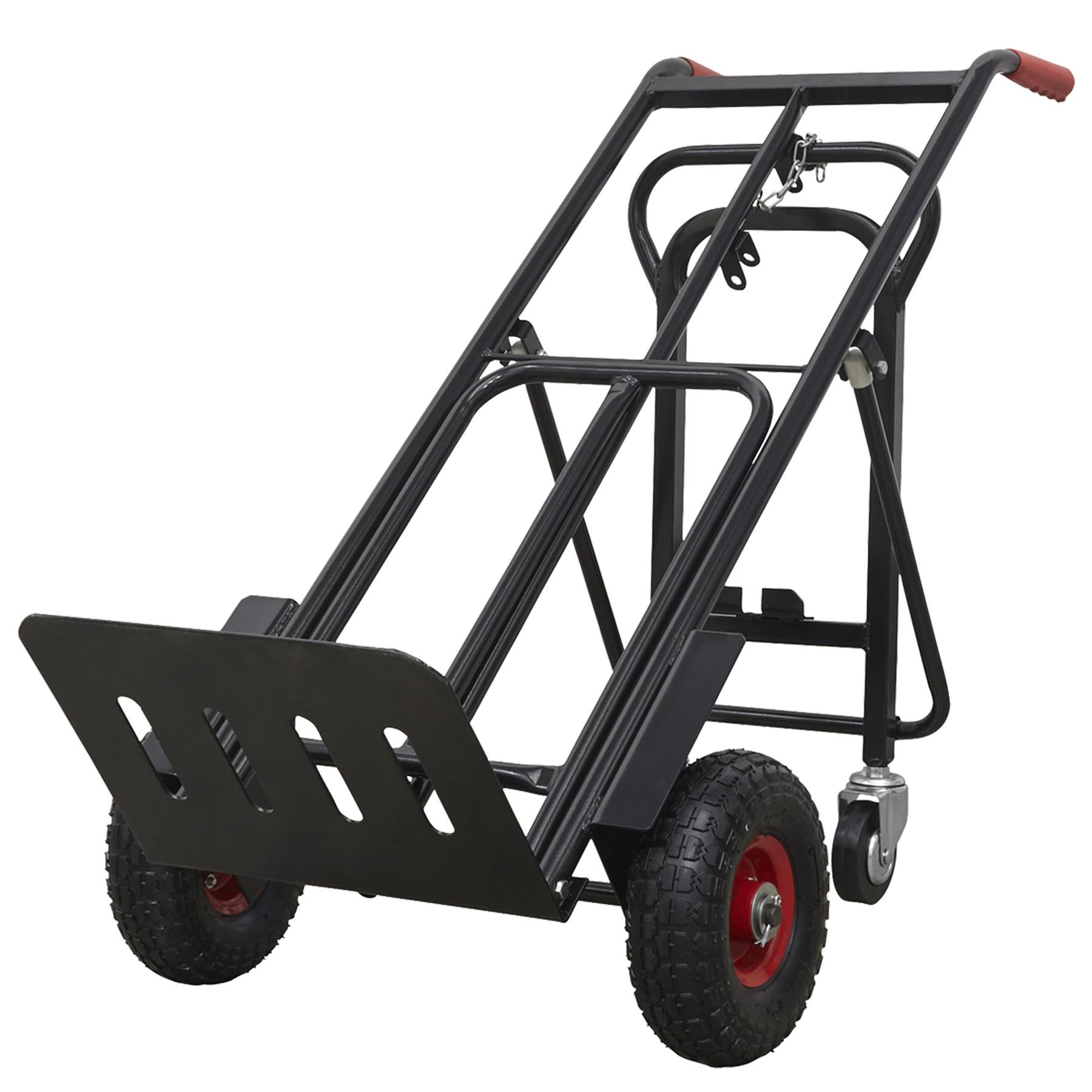 Sealey Heavy-Duty 3-in-1 Sack Truck with PU Tyres 300kg Capacity