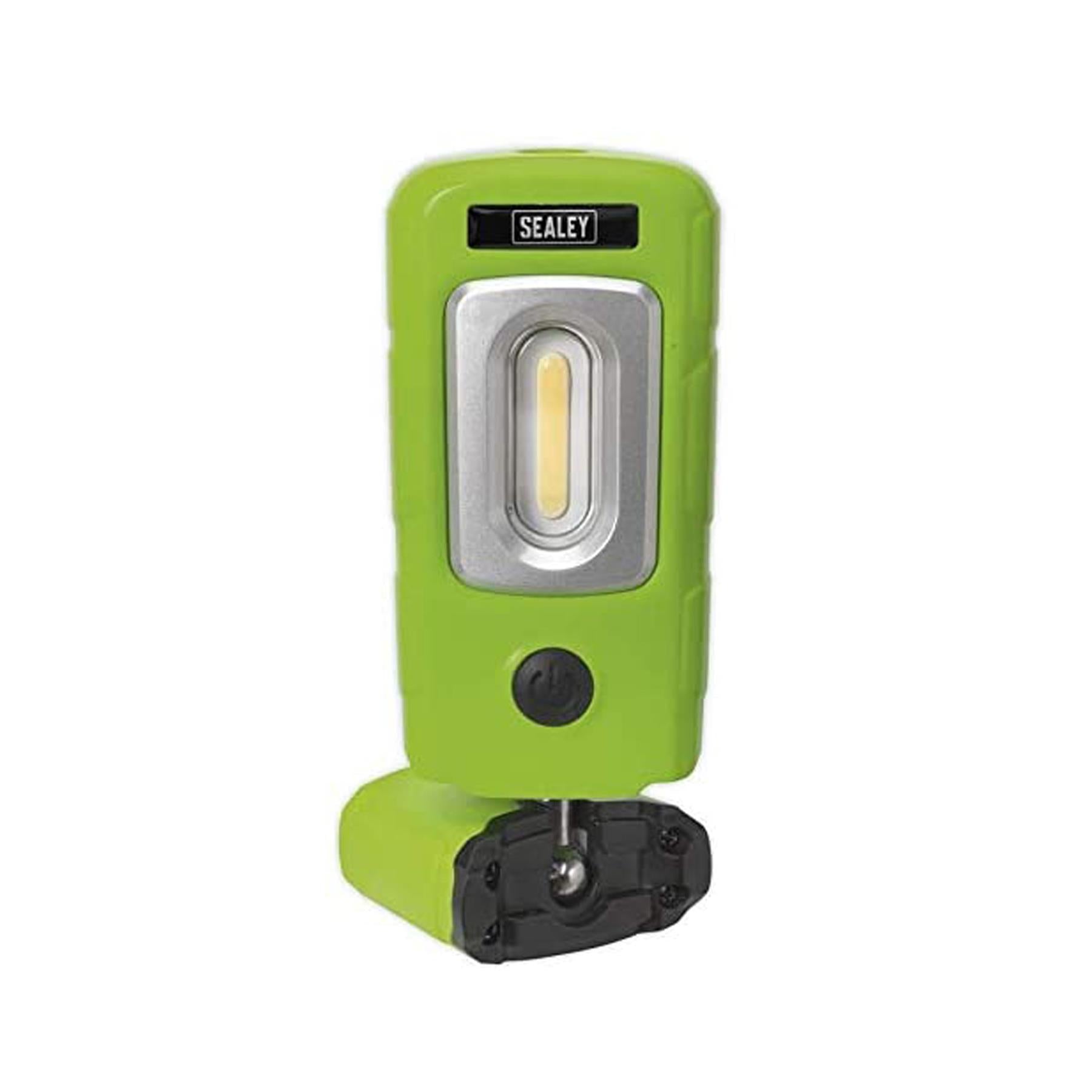 Sealey R/Charge 360 Insp Light 3W COB & 1W SMD LED Green Li-Poly