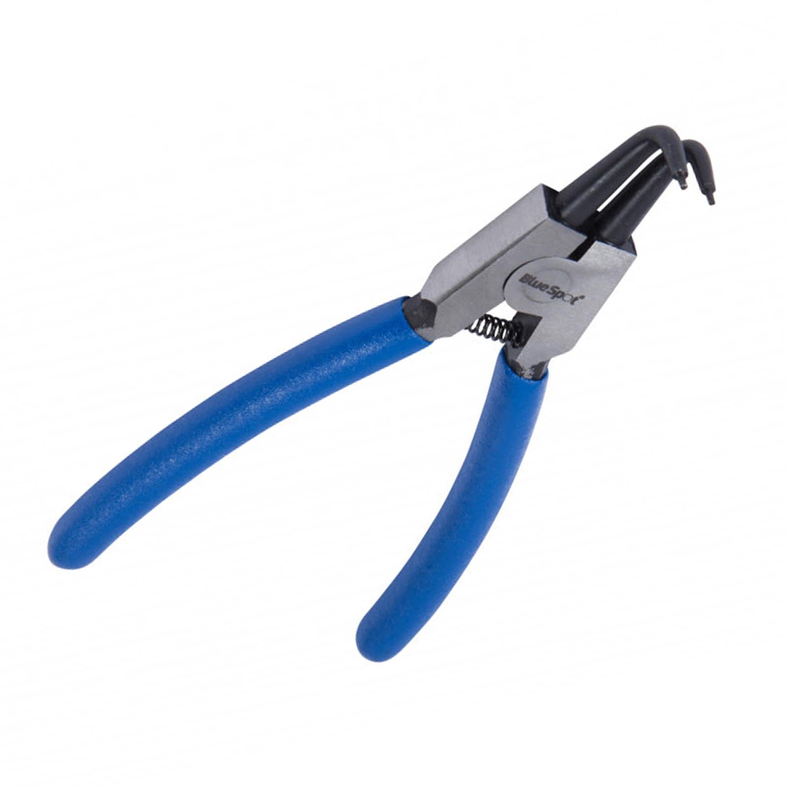 BlueSpot Circlip Plier External 90� Tip Bent Drop Forged 6" (150mm) Pliers Soft Grip Handle New