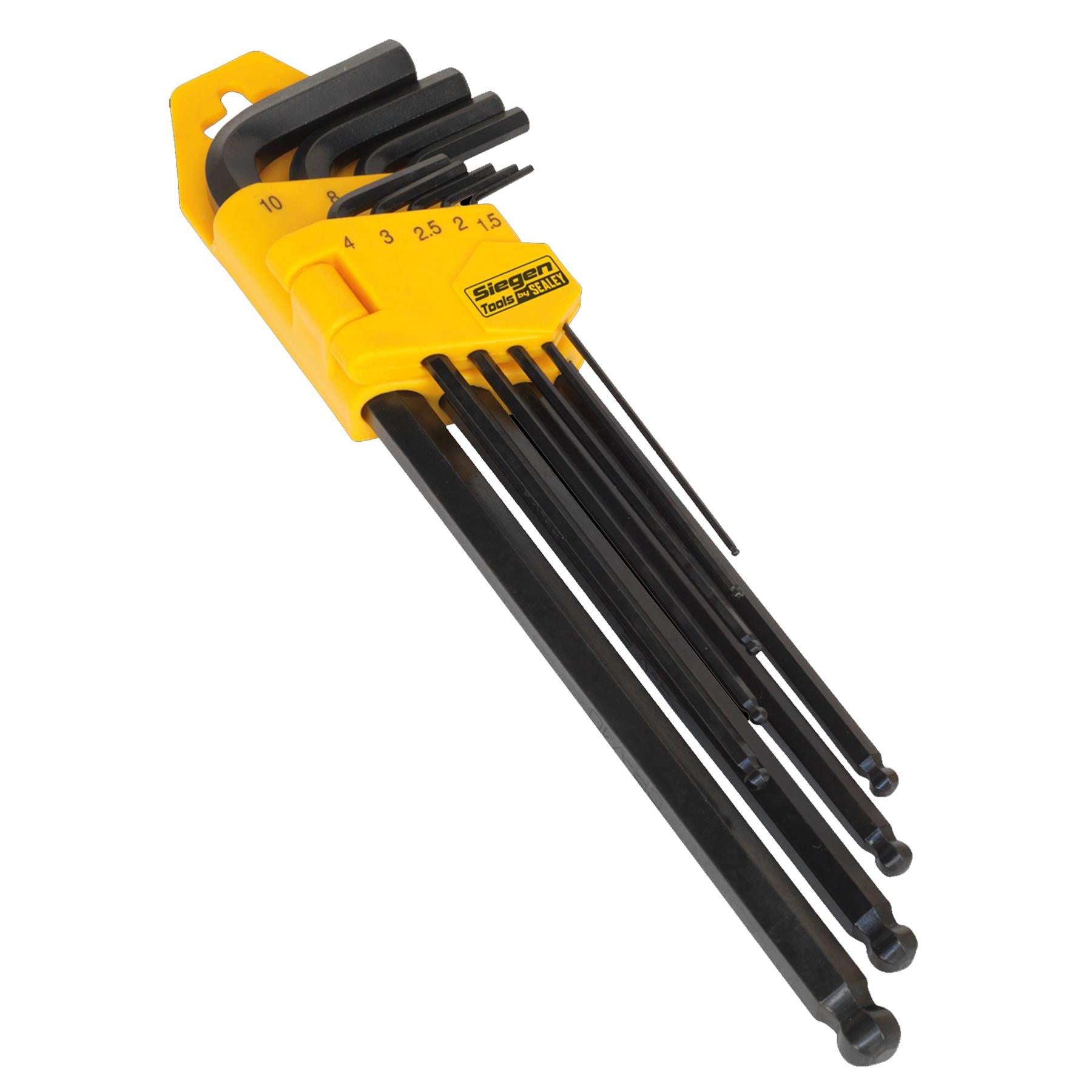 Sealey Ball-End Hex Key Set 9pc Extra-Long Metric