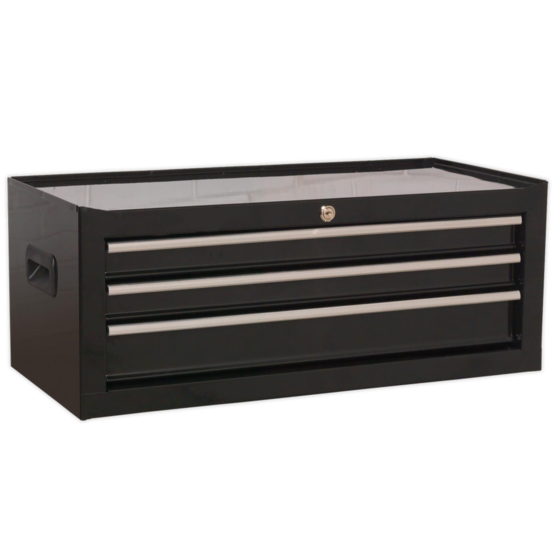 Sealey Mid-Box 3 Drawer with Ball-Bearing Slides - Black