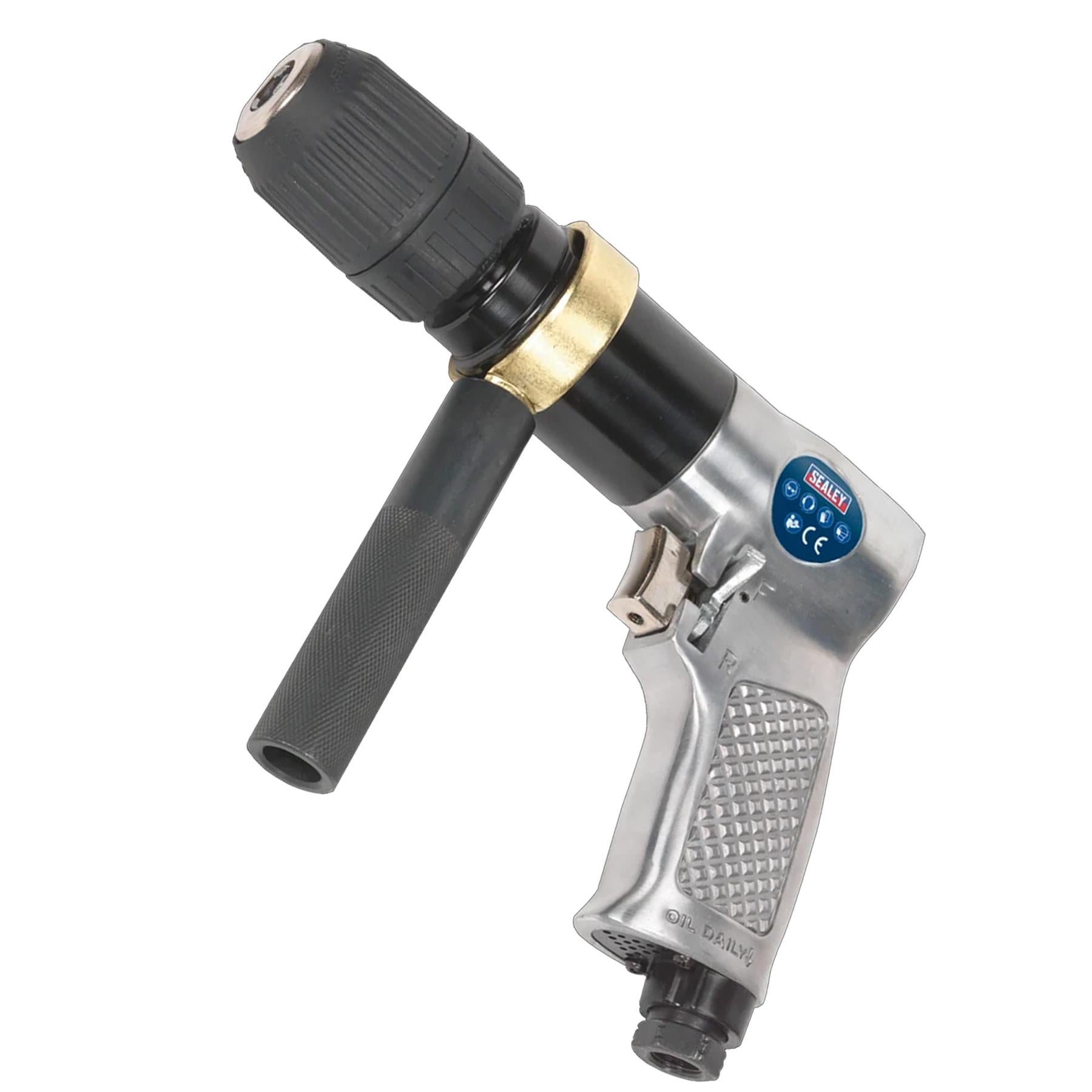 Sealey Air Drill Ø13mm 700rpm Reversible Keyless Chuck