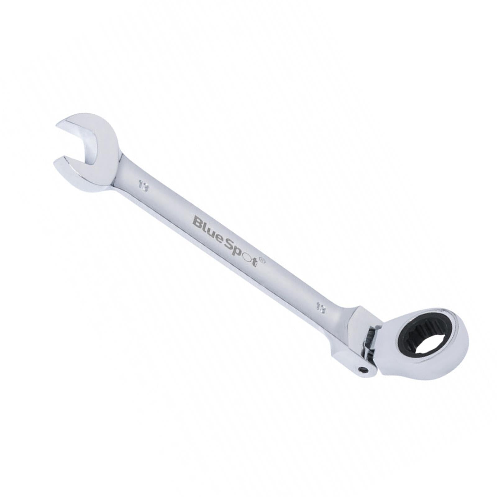 BlueSpot Ratchet Spanner Combination Flexible Head Wrench Metric 13mm