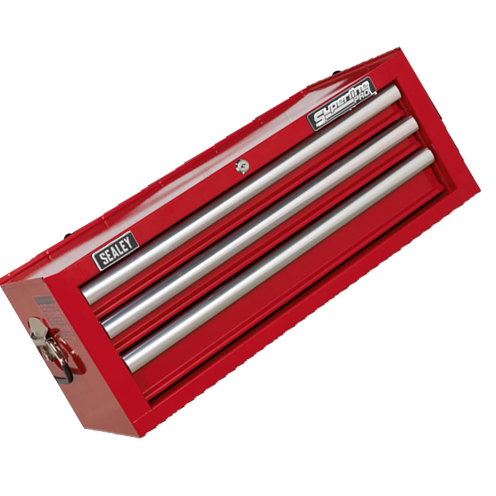 Sealey Mid-Box 3 Drawer with Ball Bearing Slides - Red