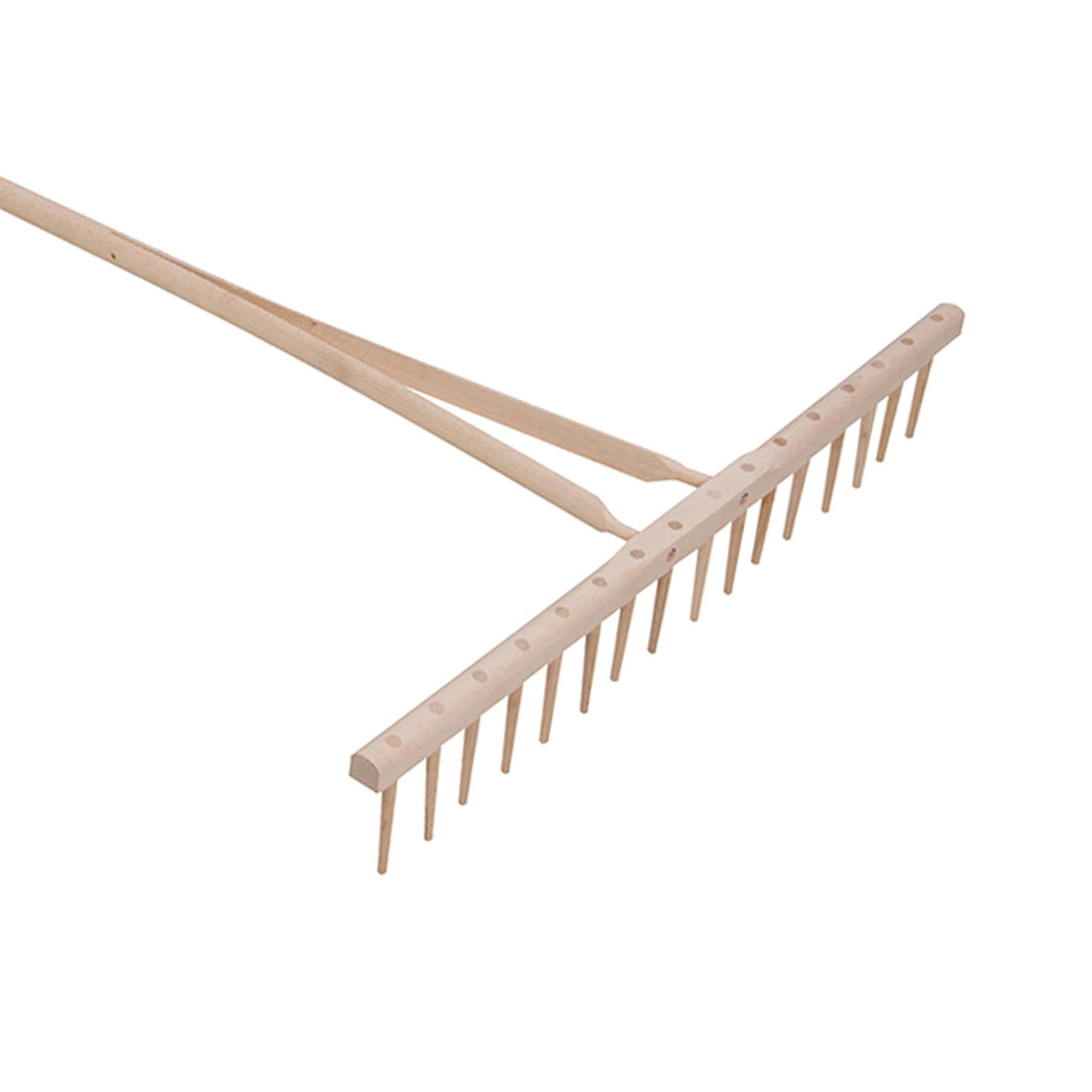 Garden Rakes 1700mm Hay Rake Leaf Adjustable Plastic Metal Gardening Tools