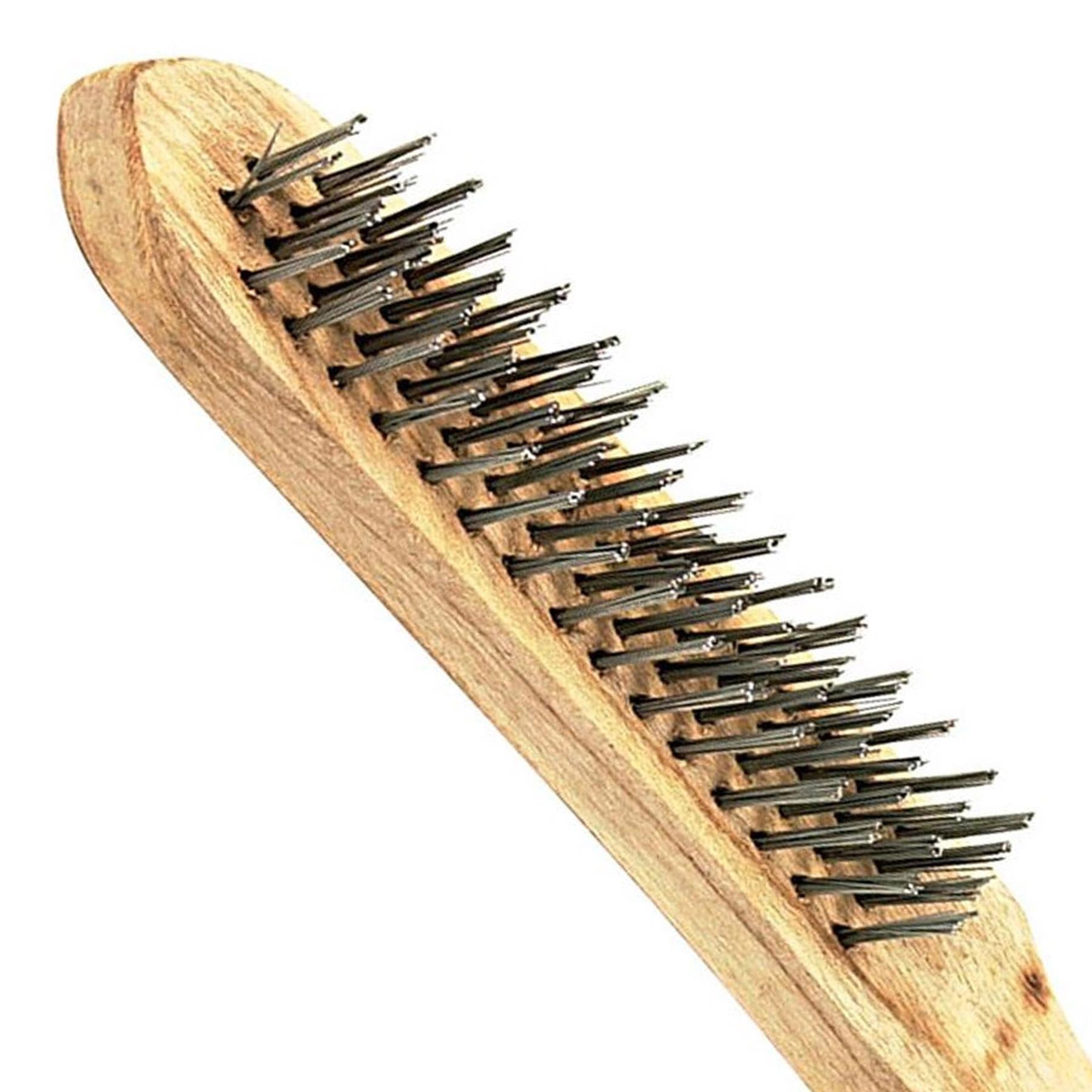 BlueSpot Heavy Duty 4 Row Steel Wire Brush 290mm