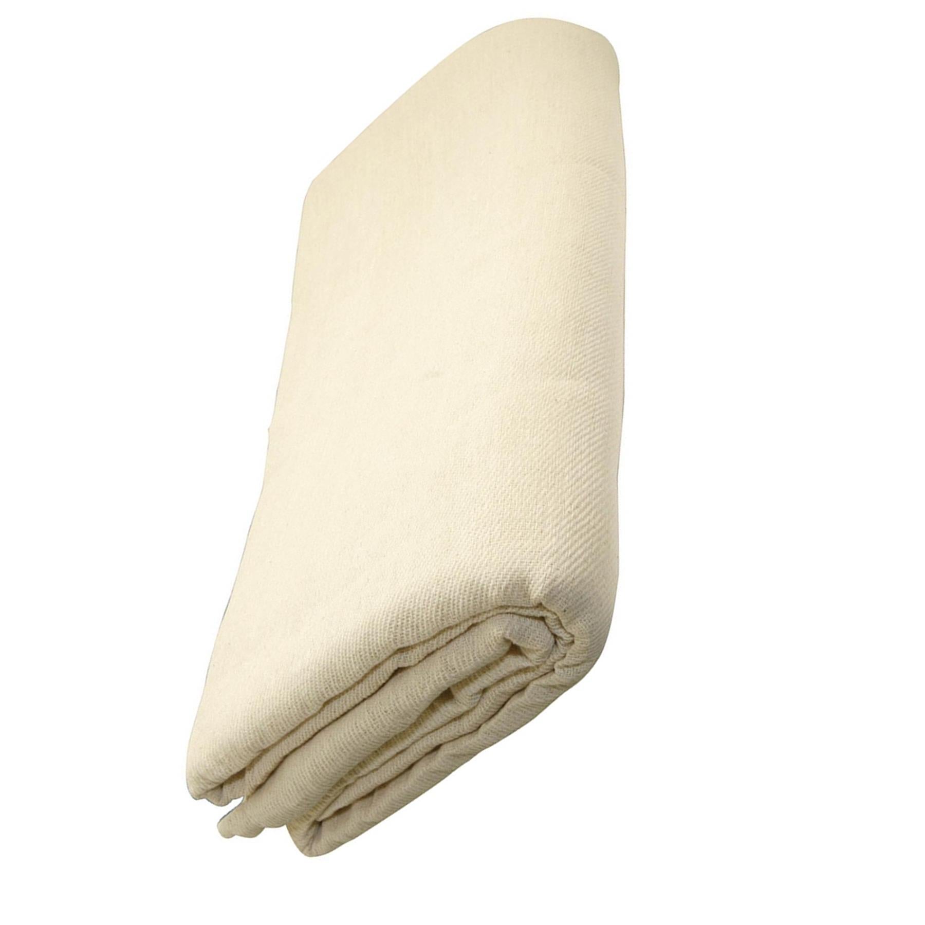 Dust Sheet Poly Twill 3.6 X 2.4M 100% Absorbent Cotton Twill Polythene Backing