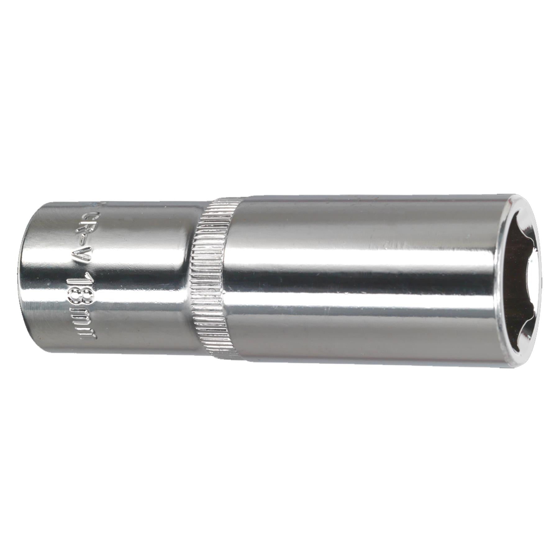 Sealey WallDrive Socket 18mm Deep 1/2"Sq Drive Fully Polished