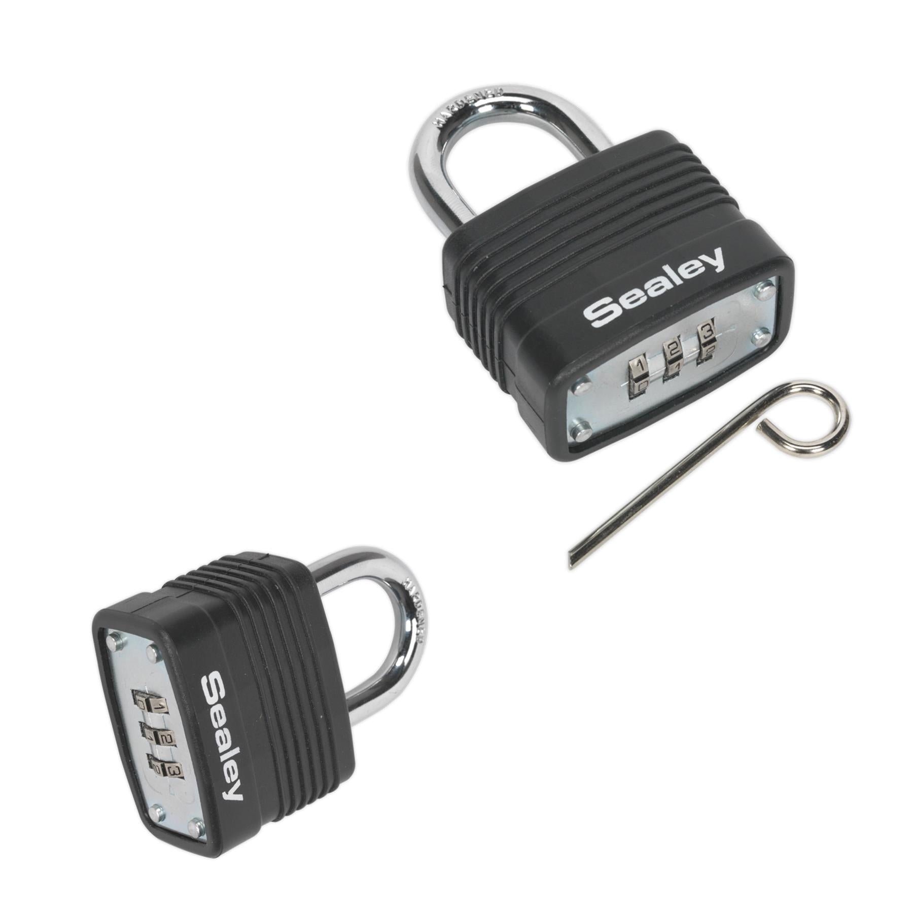 Sealey Steel Body Combination Padlock 40mm