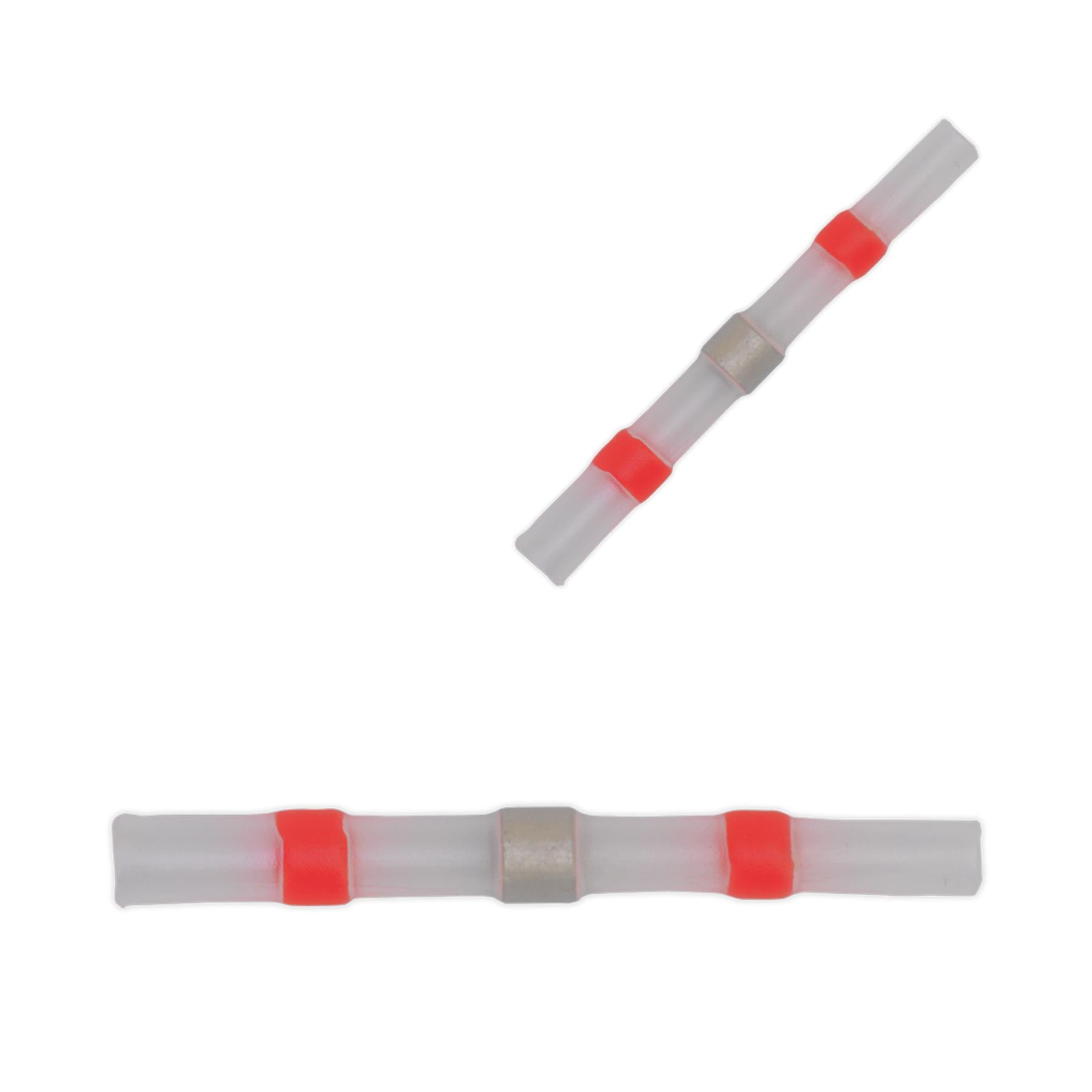 Sealey Heat Shrink Butt Connector 22-18 AWG Red Pack of 25