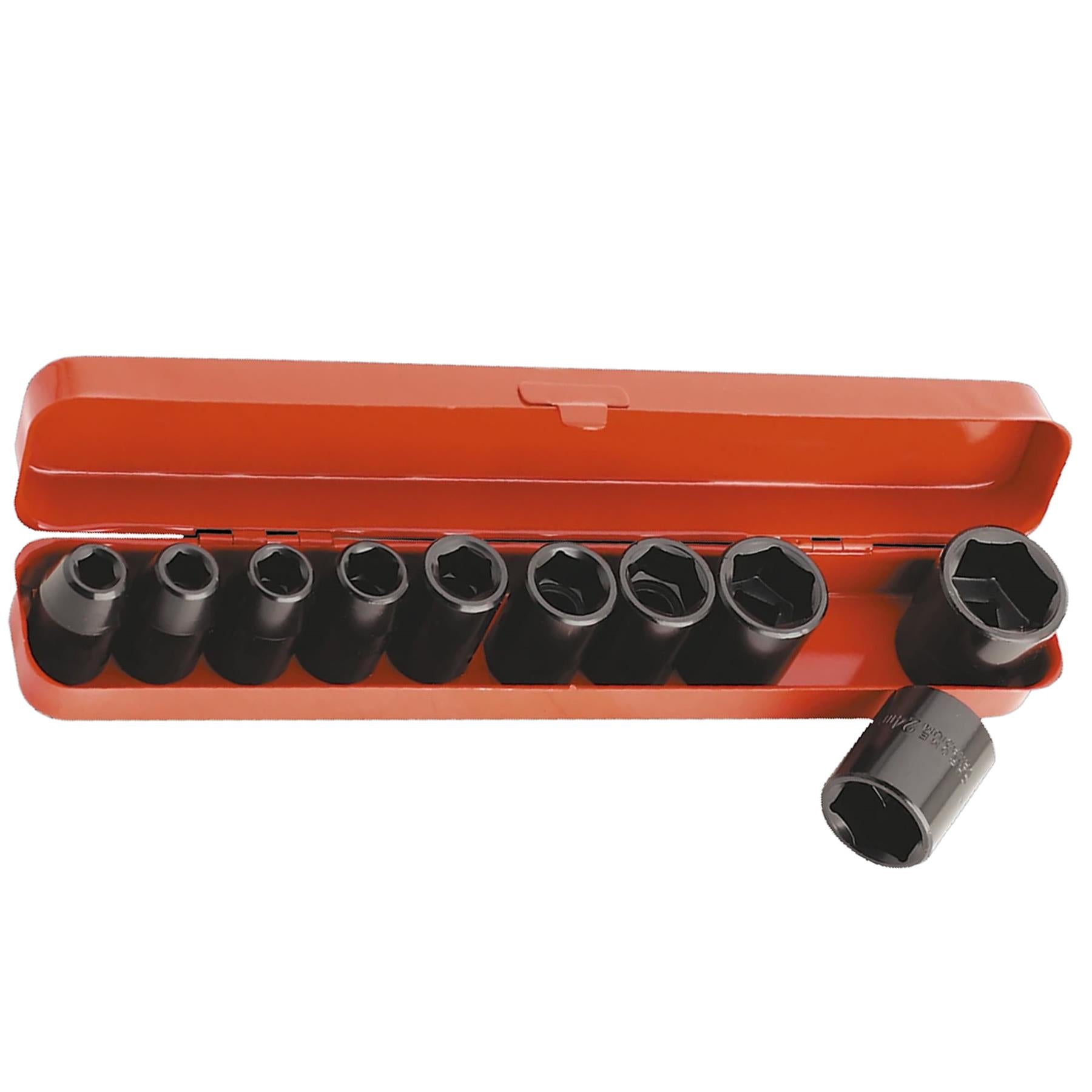 Sealey Impact Socket Set 10pc 1/2"Sq Drive Metric