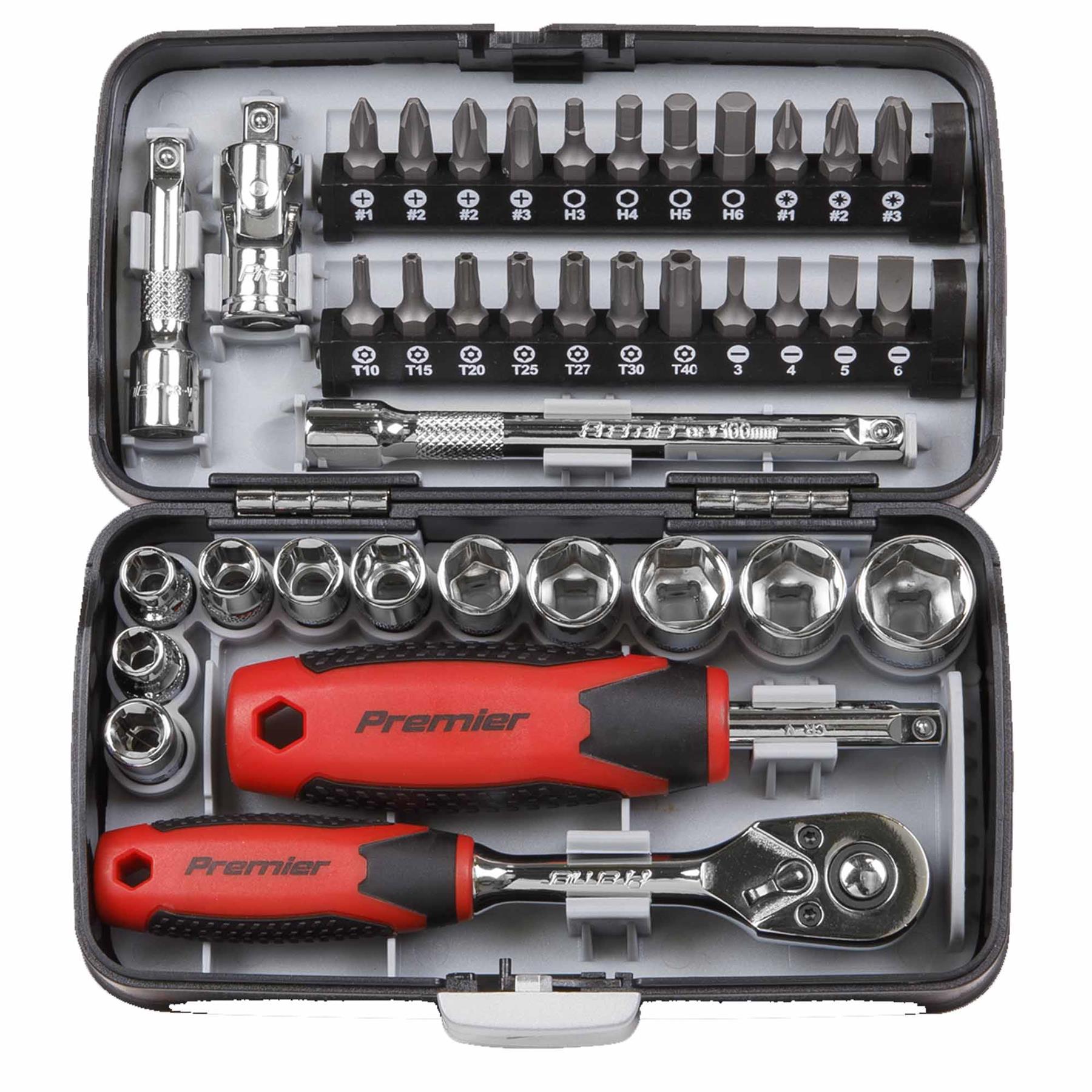 Sealey Socket & Bit Set 38pc 1/4"Sq Drive