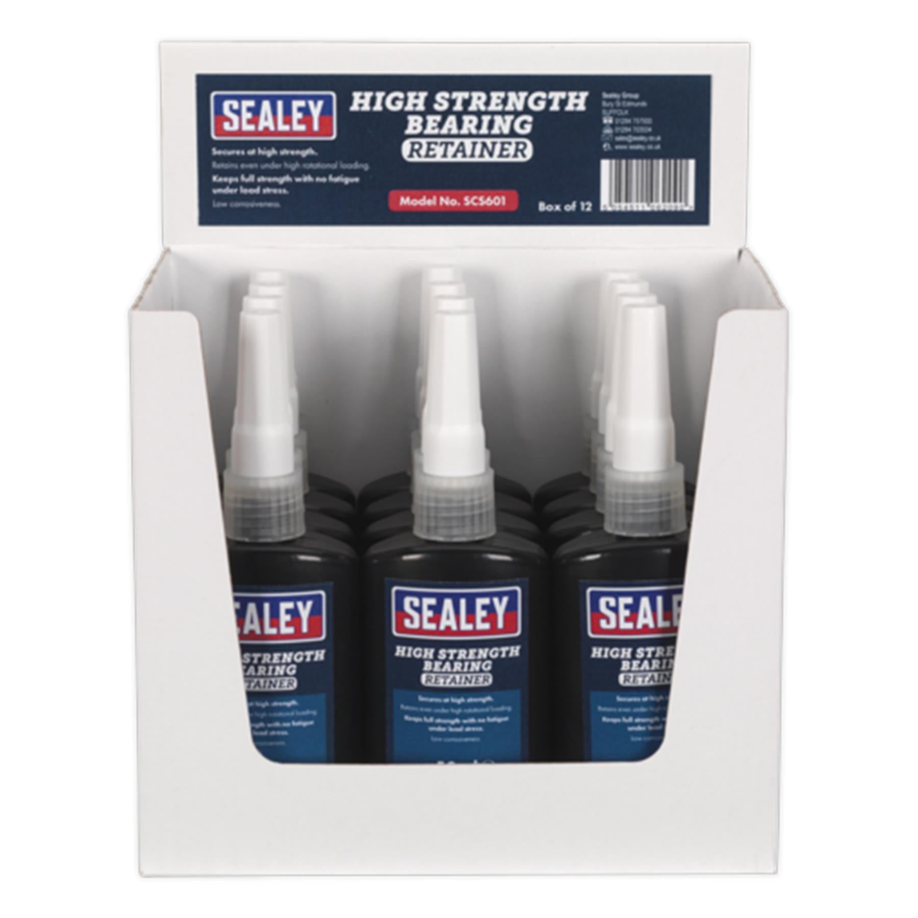 Sealey Bearing Fit Retainer High Strength 50ml Pack of 12