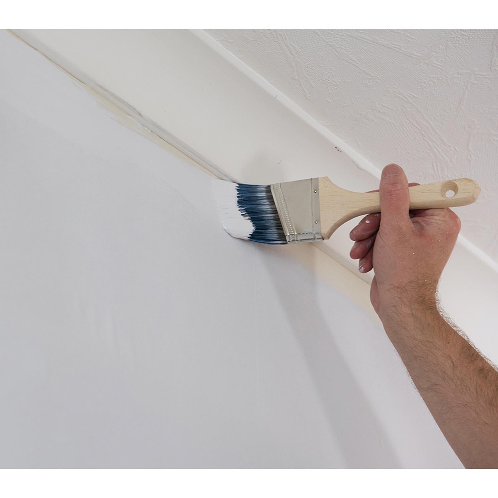 2 x Quality 65mm 2 Synthetic Cutting In Angled Paint Brush Precision Edging