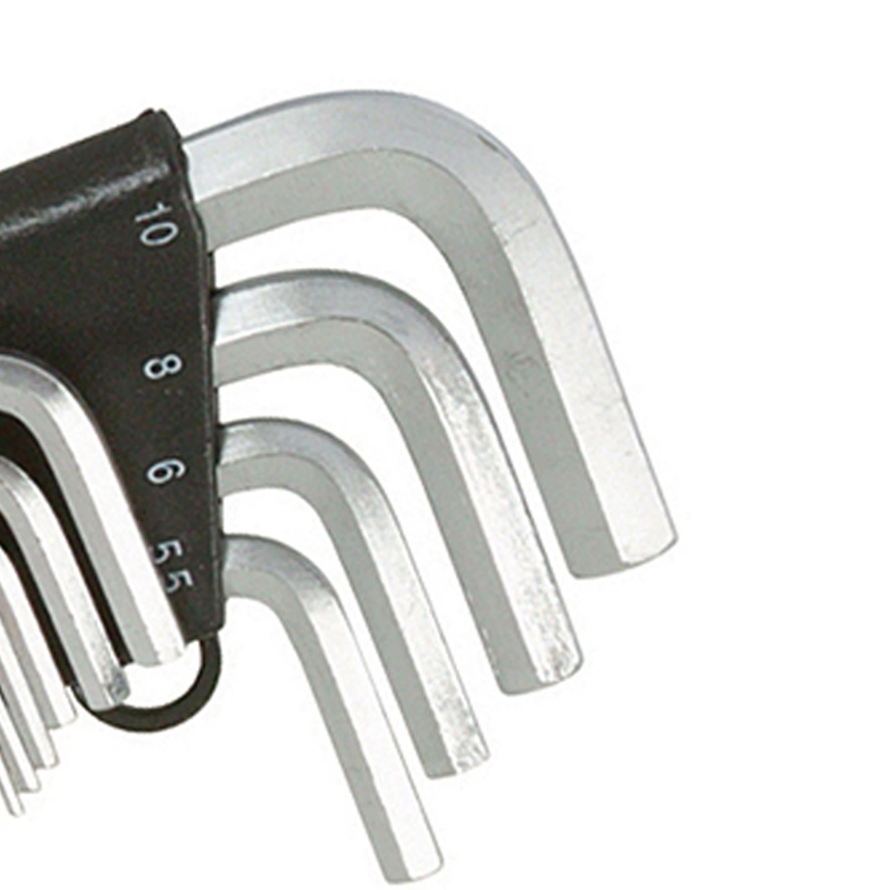 10Pce Hex Key Metric Expert Set 1.5 - 10mm Hardened Chrome Vanadium DIY