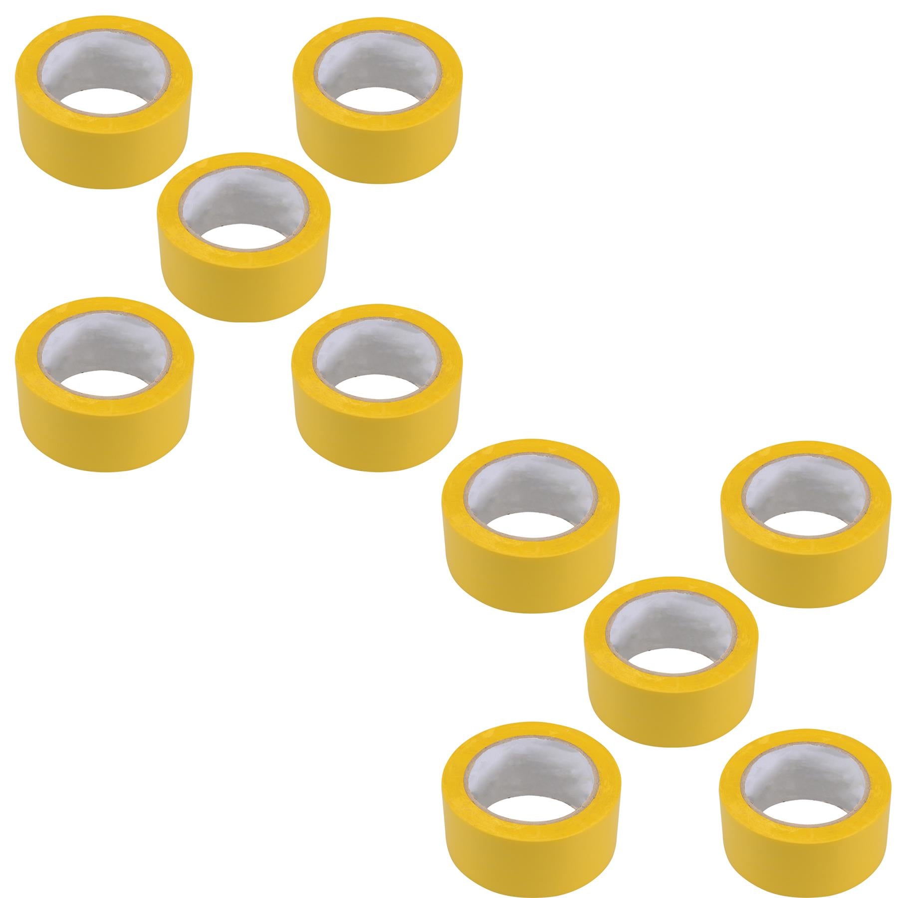 10 x High Quality PVC Electrical Insulation Tape (2 Inch 50mm) Yellow Wide Flame Retardent