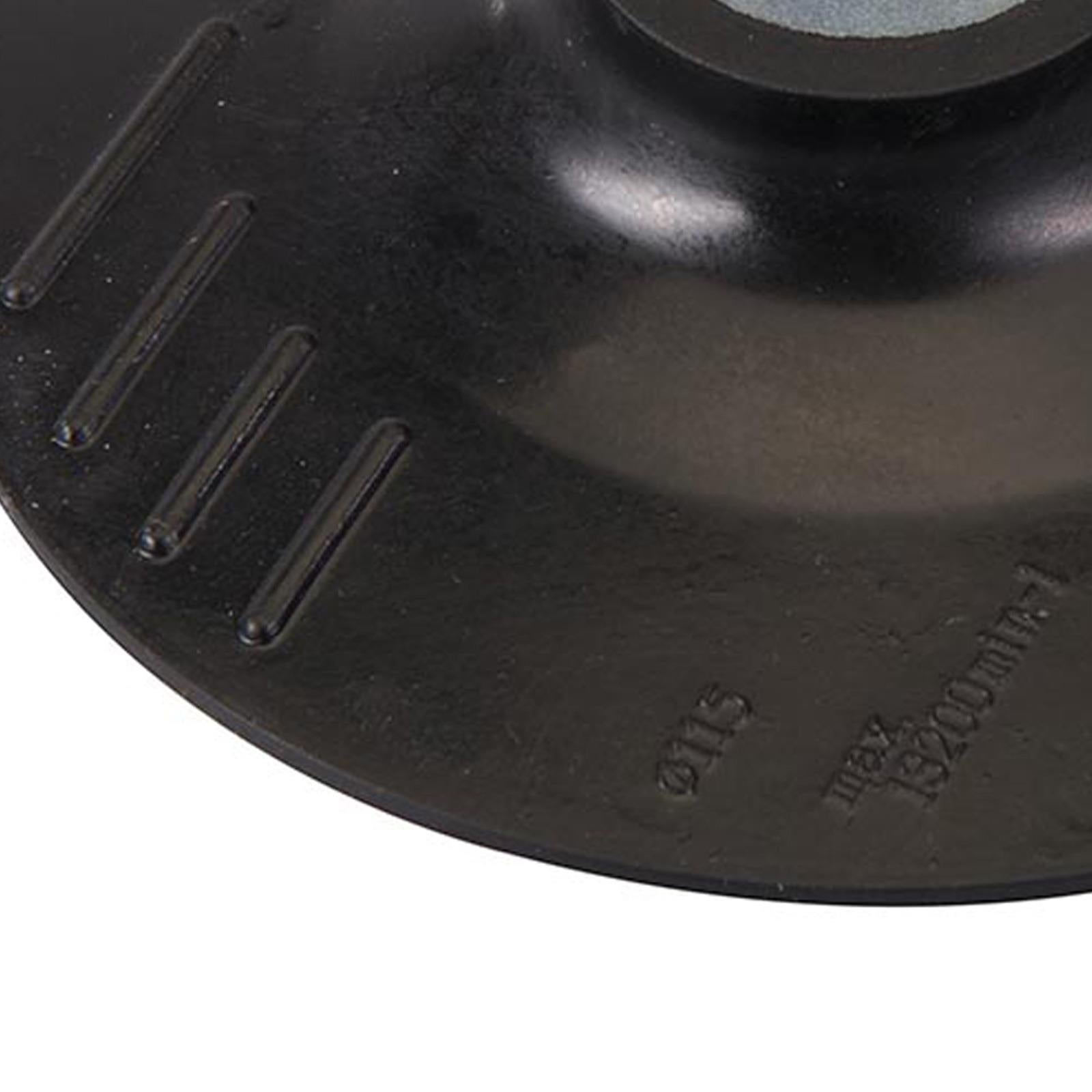 115mm Flexible Rubber Backing Pad For M14 Angle Grinders Fibre Disc